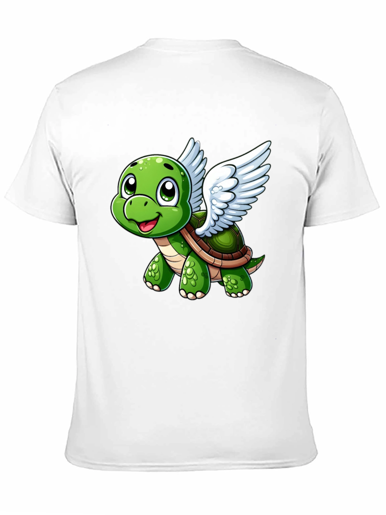 Flying Turtle Graphic Tee - Whimsical Black T-Shirt