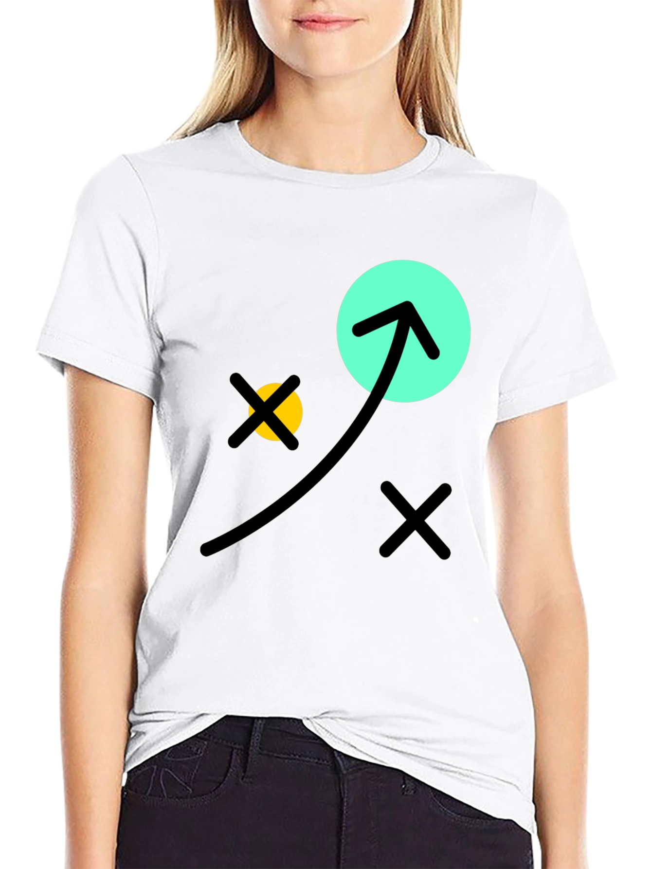 Fun Graphic Tee - Black Cotton T-Shirt