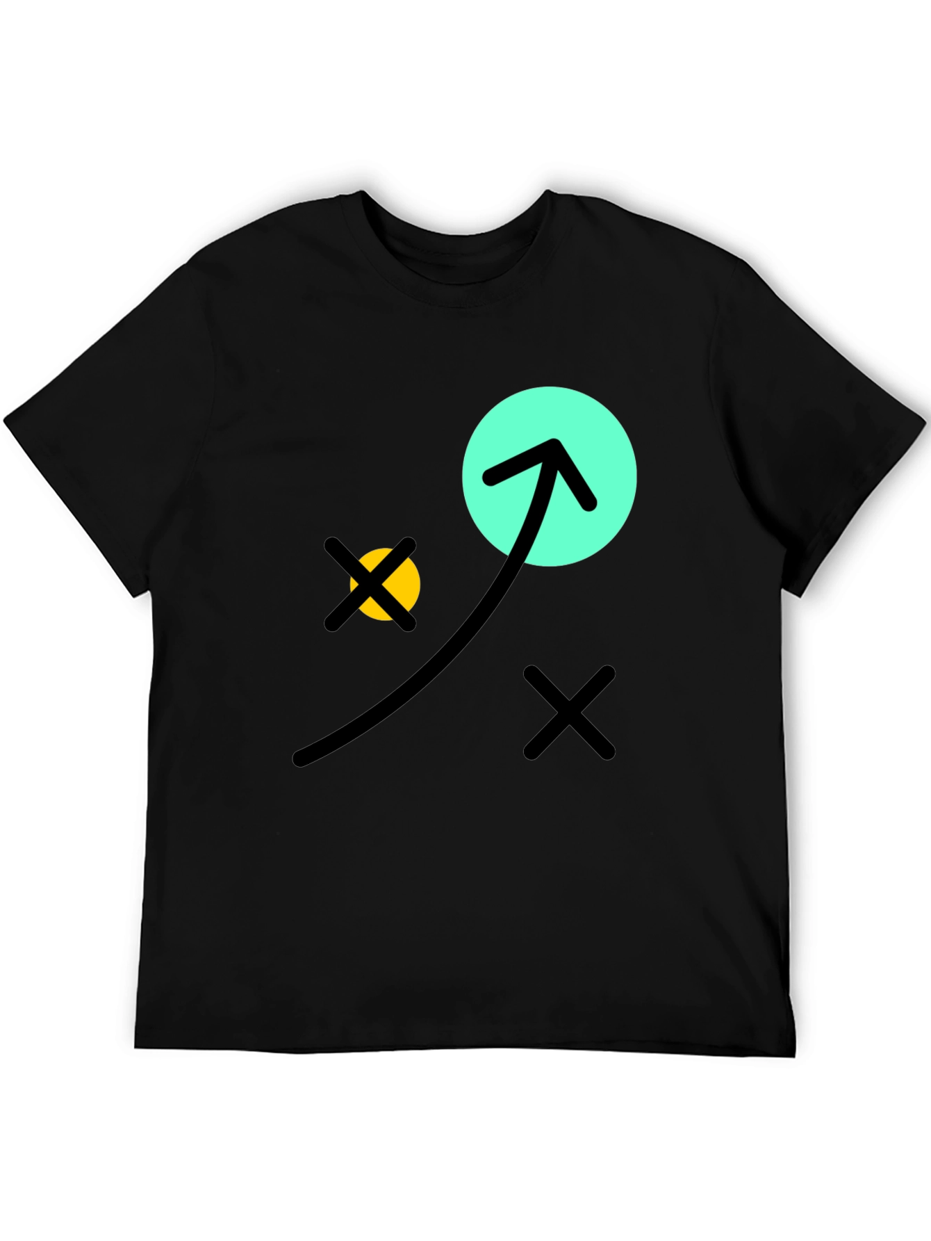 Fun Graphic Tee - Black Cotton T-Shirt