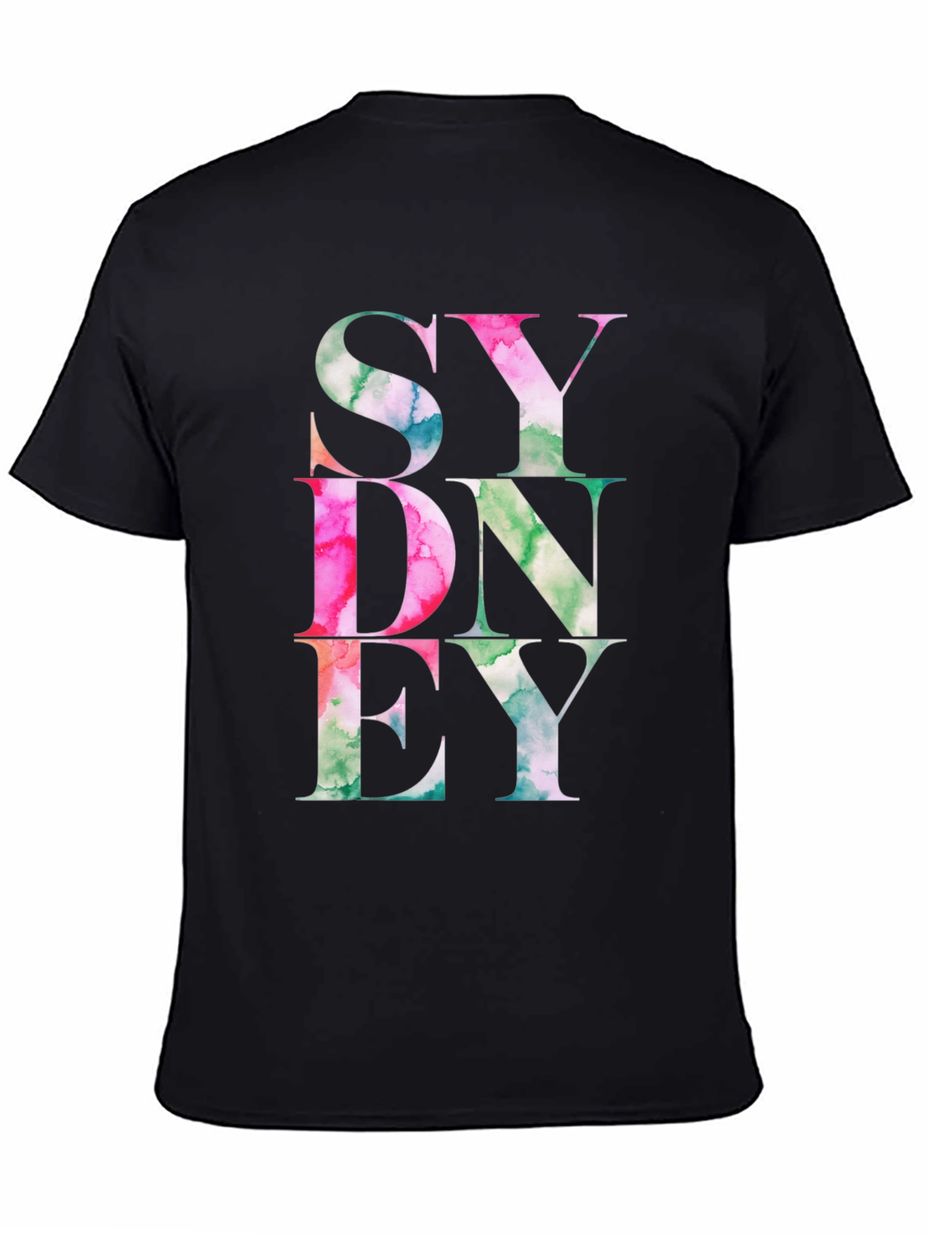 Sydney T-Shirt Graphic Tee Mens Black Shirt