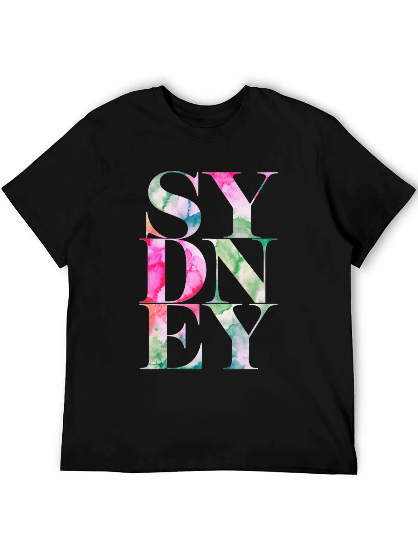 Sydney T-Shirt Graphic Tee Mens Black Shirt