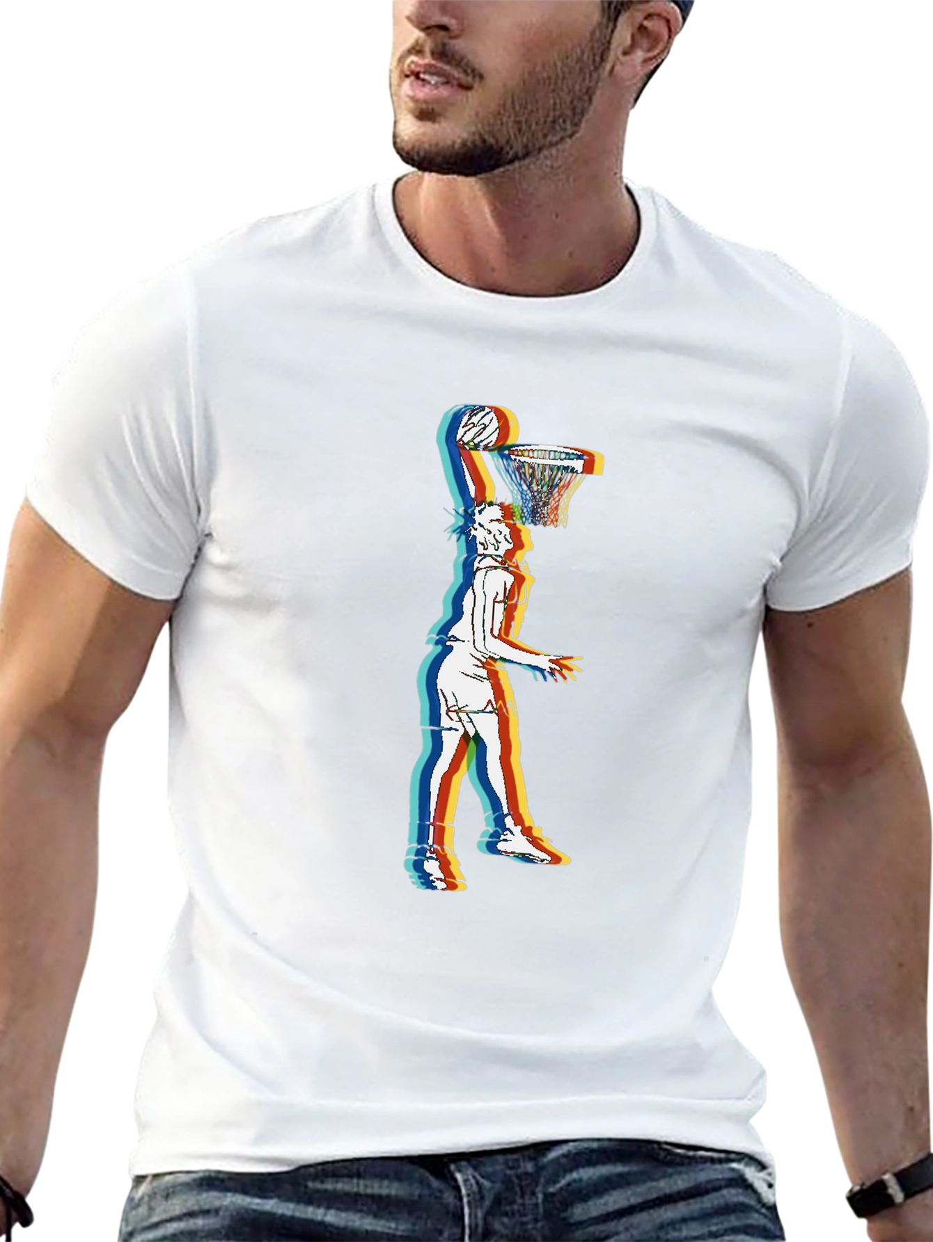 Basketball Dunk Graphic Tee - Stylish Streetwear
