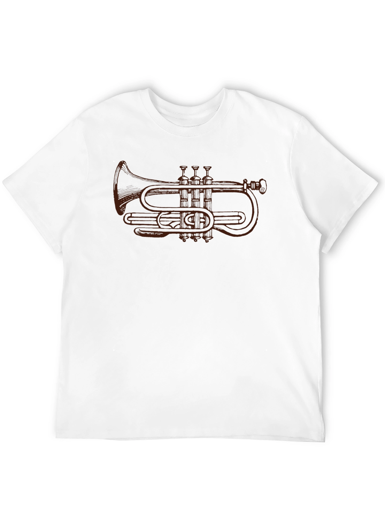 Trumpet Graphic Tee - Musicians Black T-Shirt