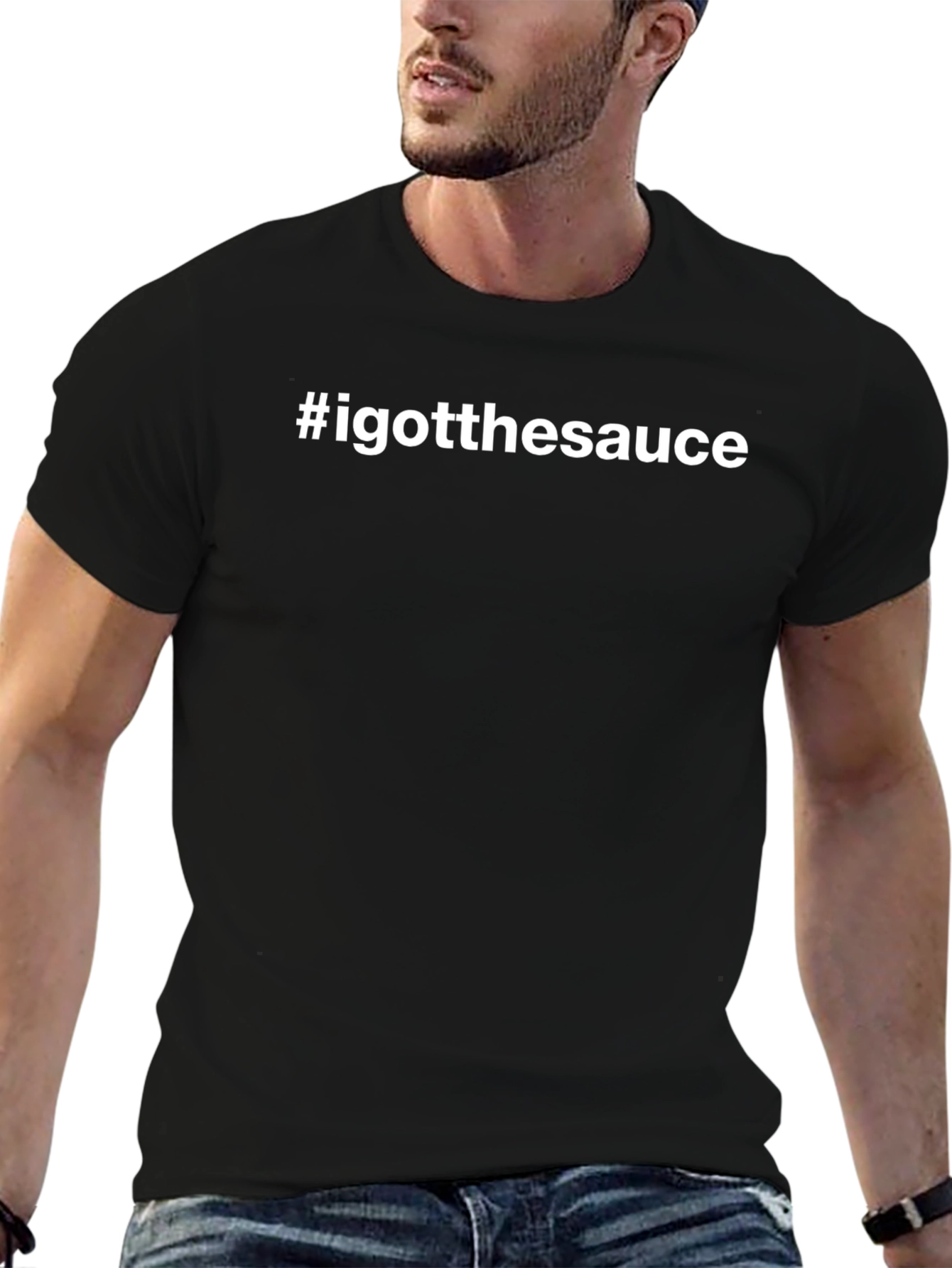 #igotthesauce Black Graphic Tee