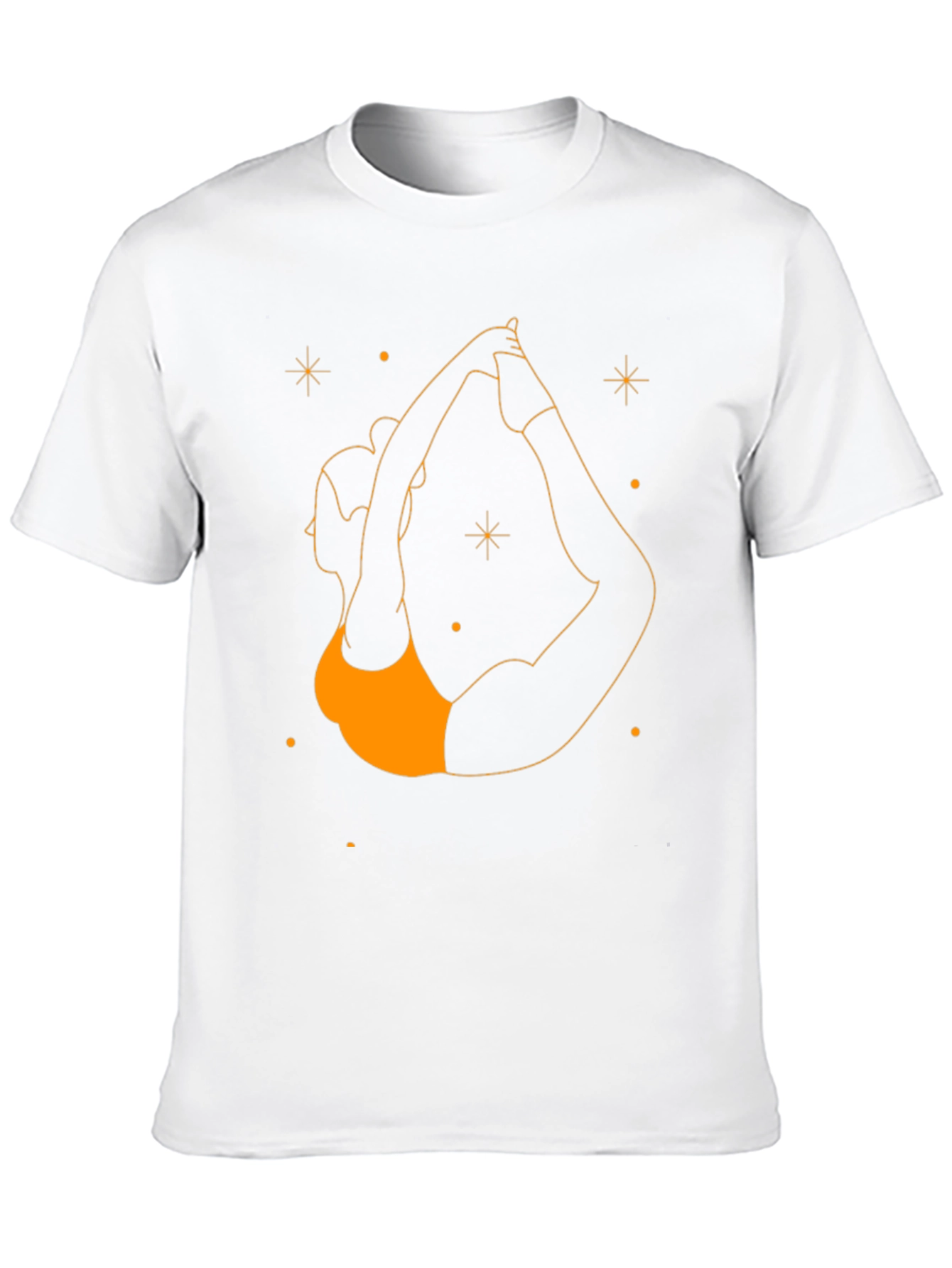 Yoga Pose Graphic T-Shirt - Black Cotton Tee
