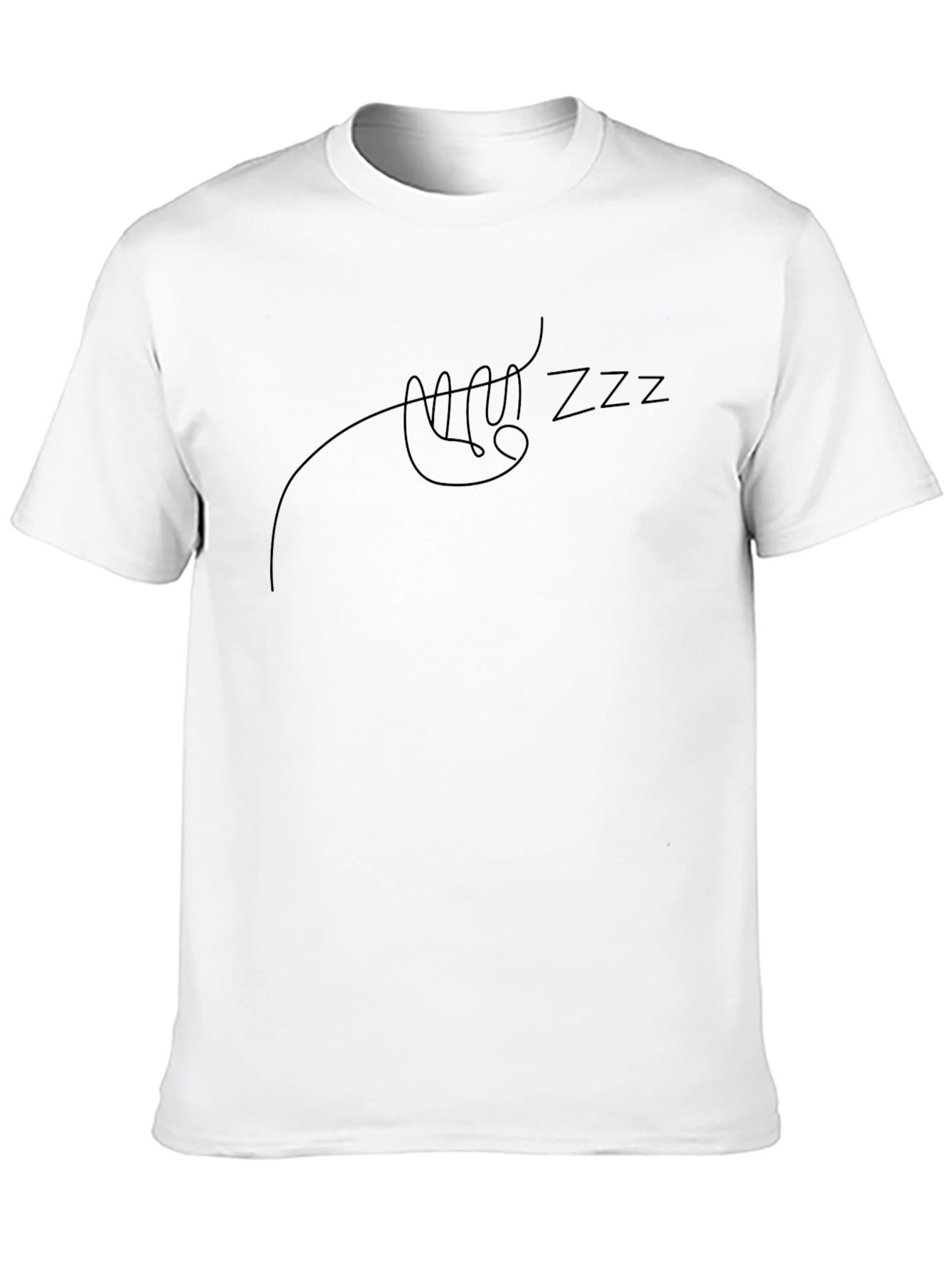Relaxed Sloth Zzz Black T-Shirt