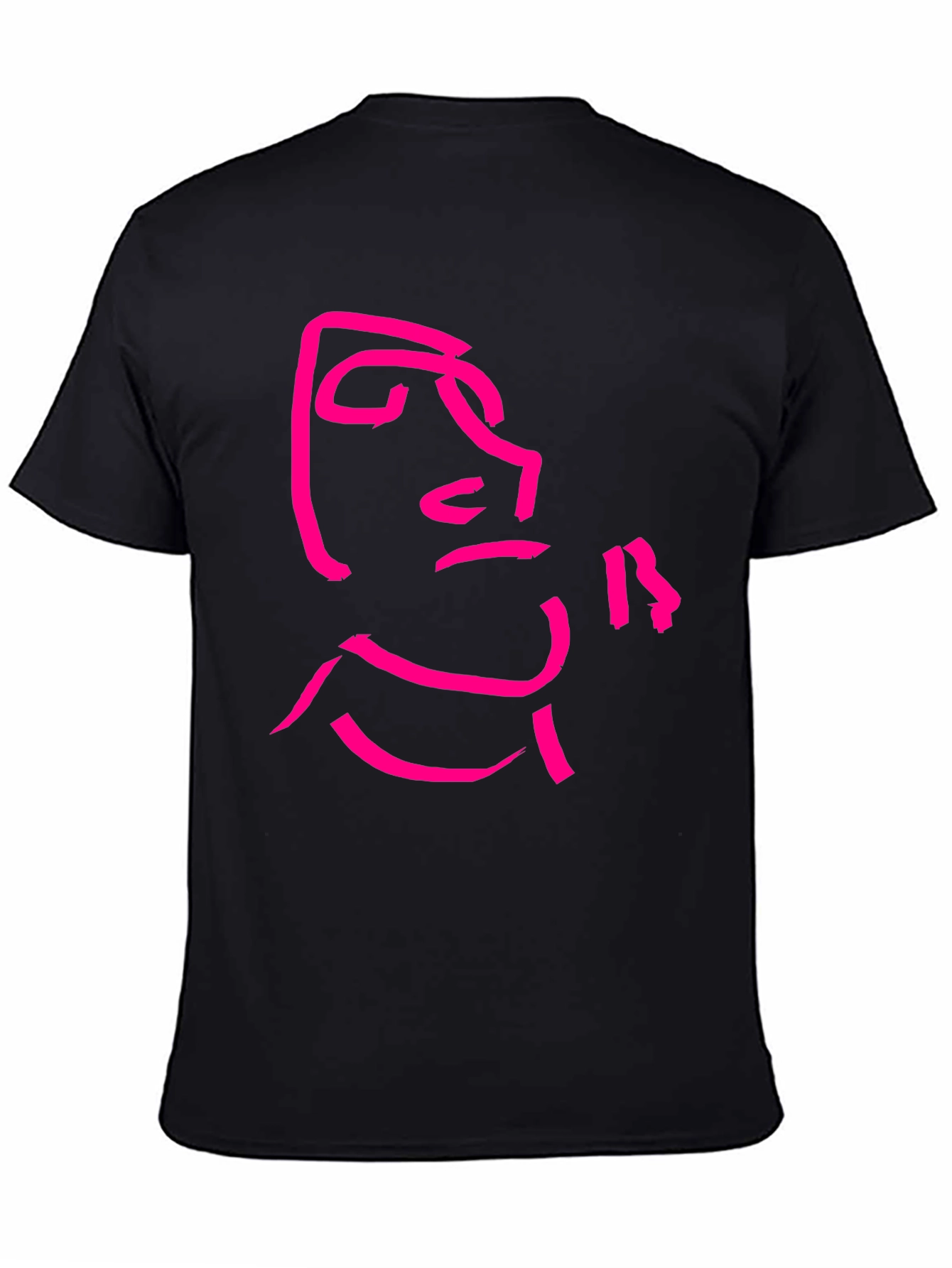Abstract Face Graphic Tee - Modern Streetwear Shirt