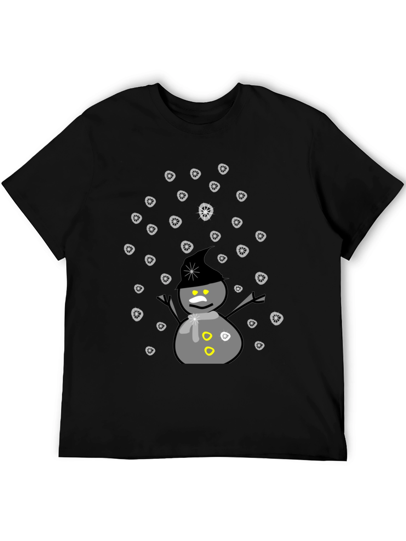 Snowman Graphic T-Shirt - Winter Holiday Tee