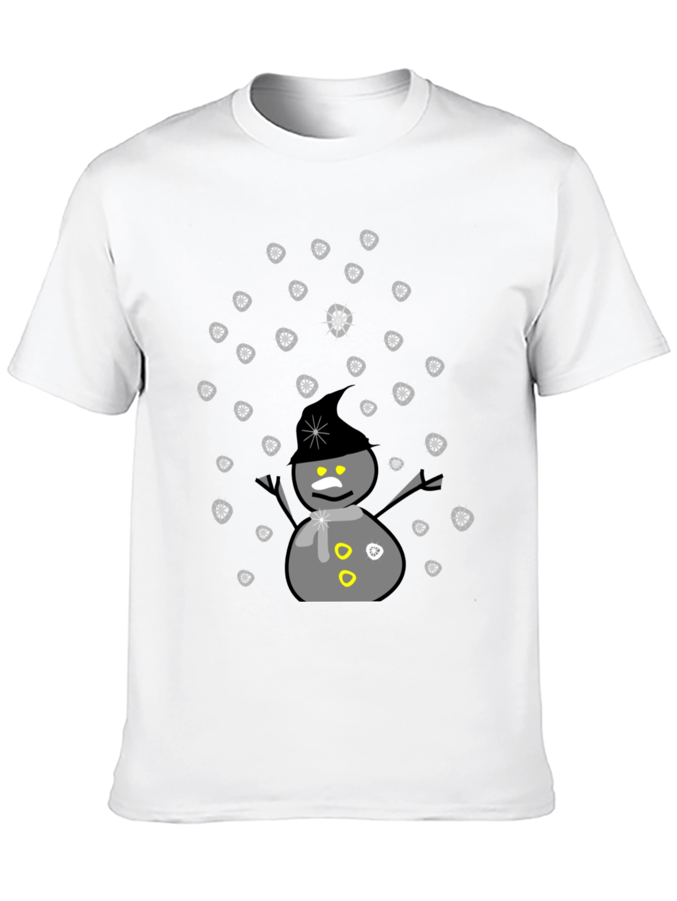 Snowman Graphic T-Shirt - Winter Holiday Tee