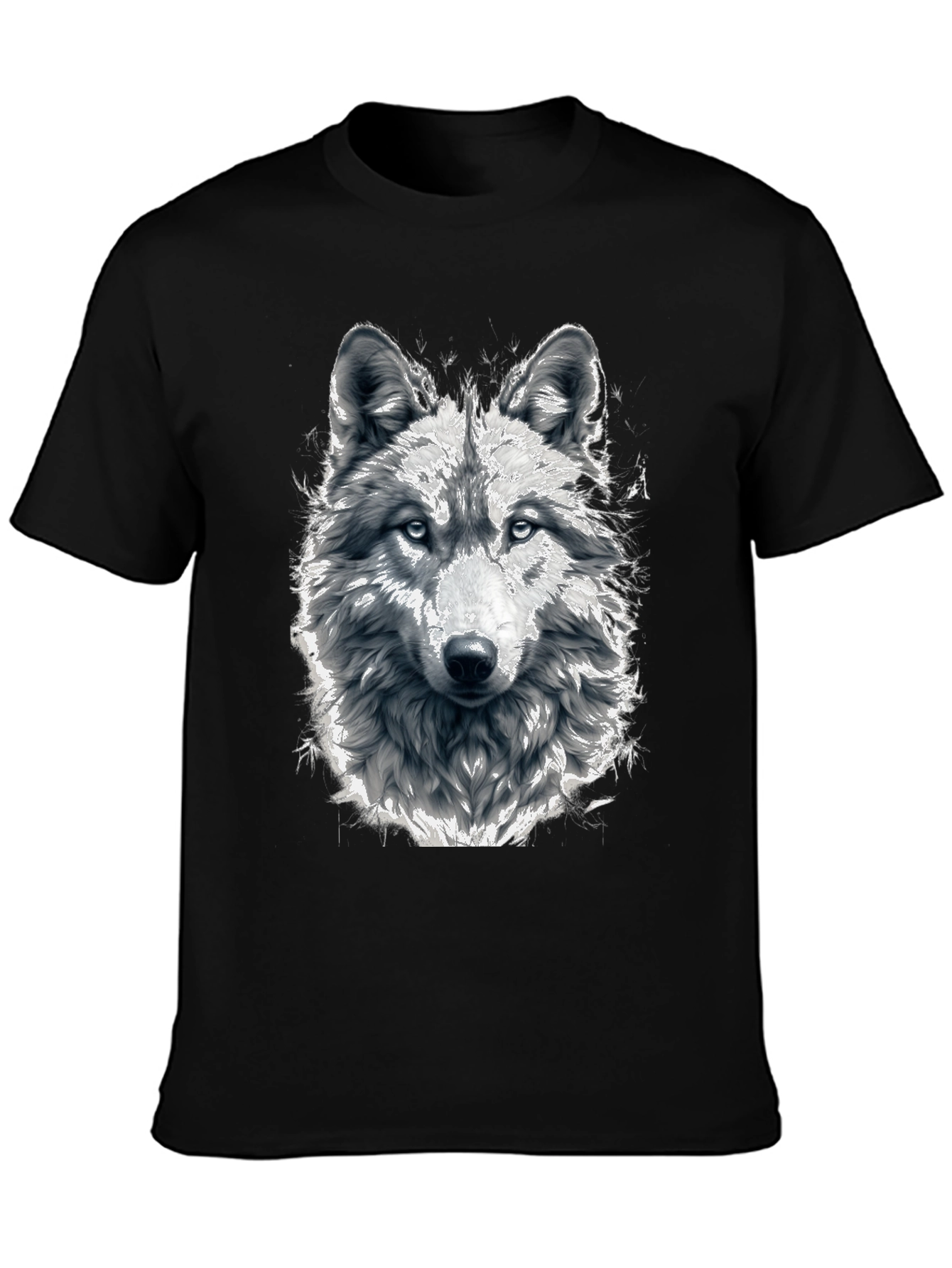 Wolf Graphic Tee - Mens Black T-Shirt
