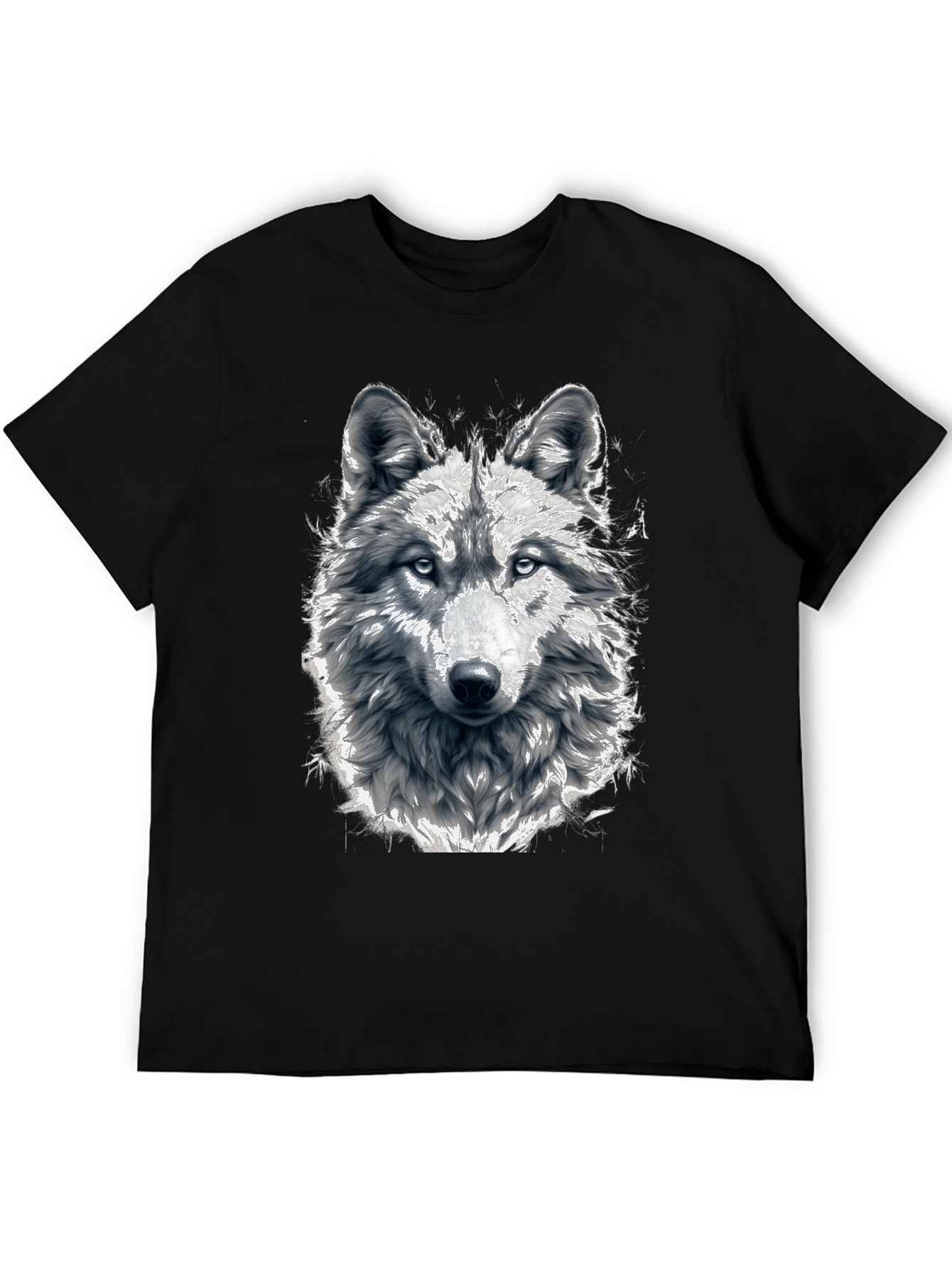 Wolf Graphic Tee - Mens Black T-Shirt
