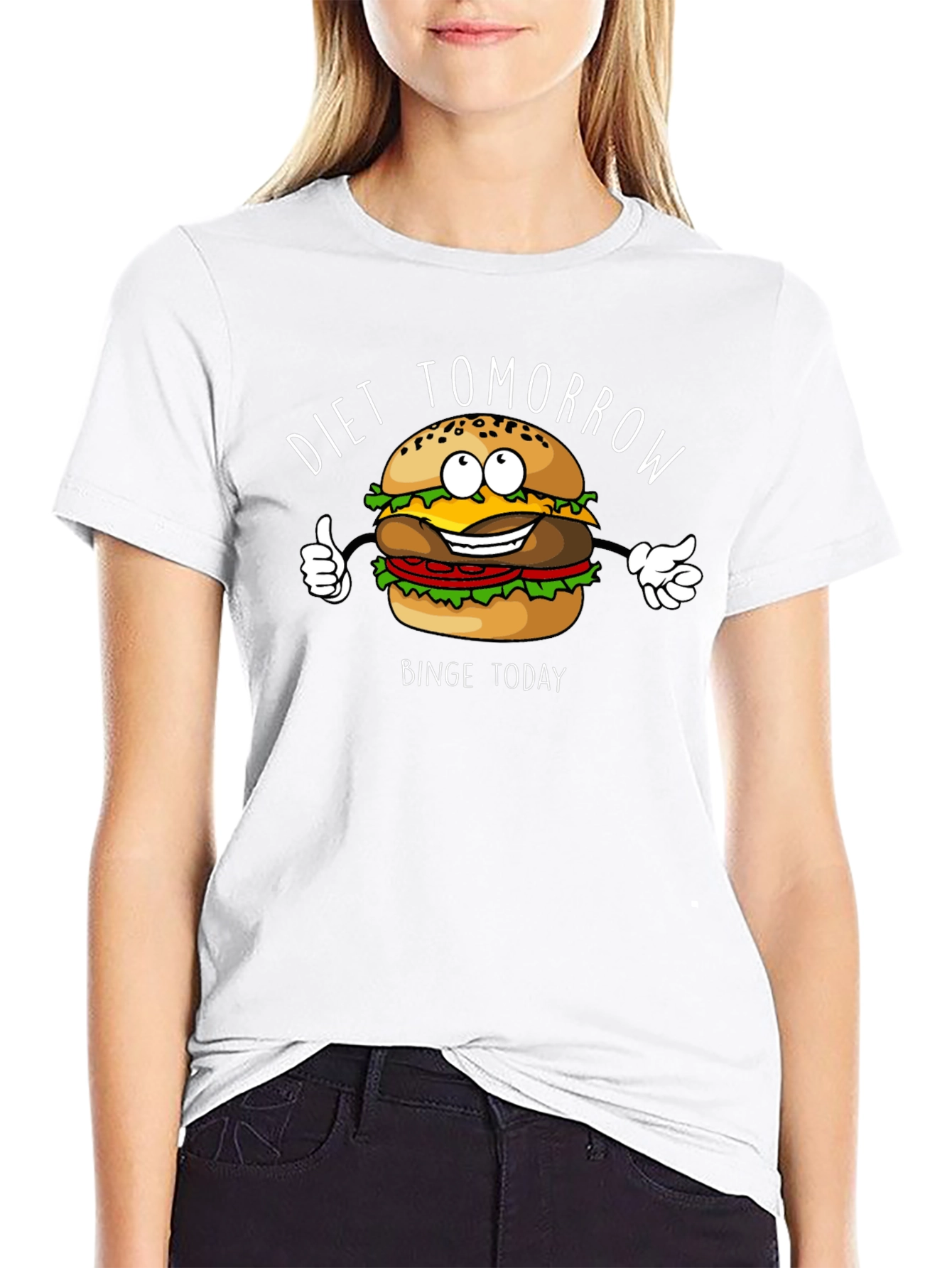 Diet Tomorrow Burger Graphic T-Shirt