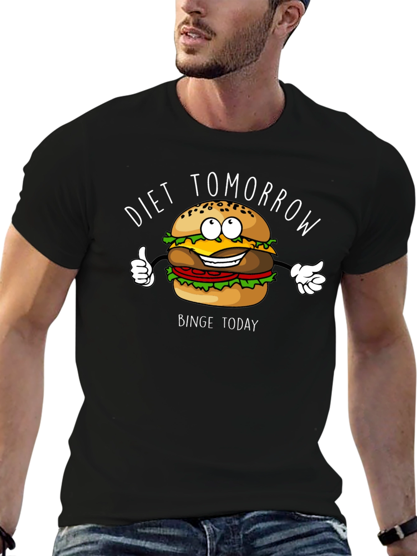 Diet Tomorrow Burger Graphic T-Shirt