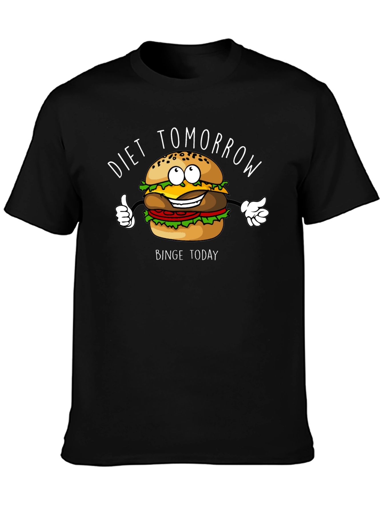 Diet Tomorrow Burger Graphic T-Shirt
