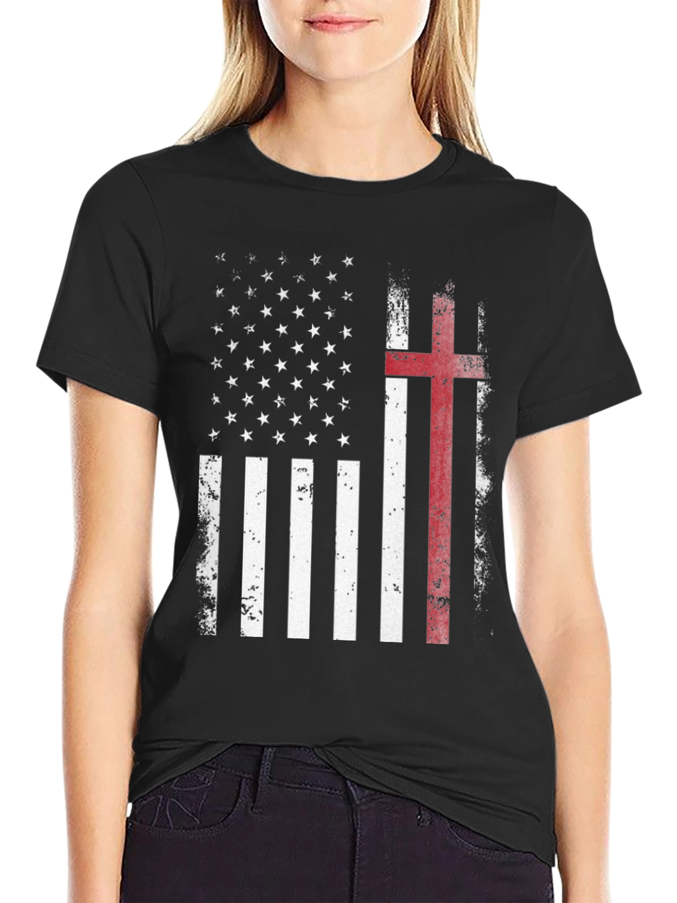 Patriotic Christian Flag T-Shirt