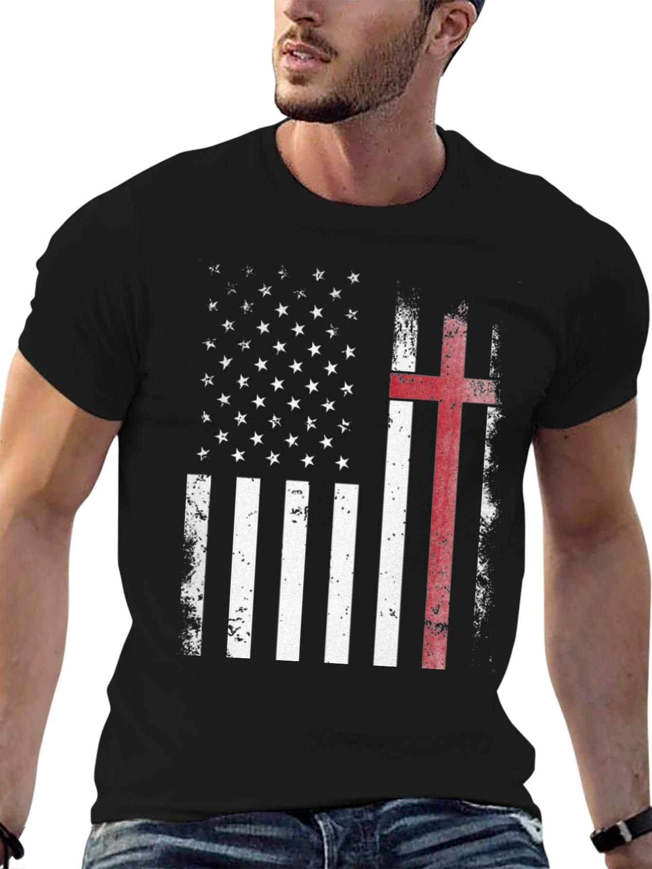 Patriotic Christian Flag T-Shirt