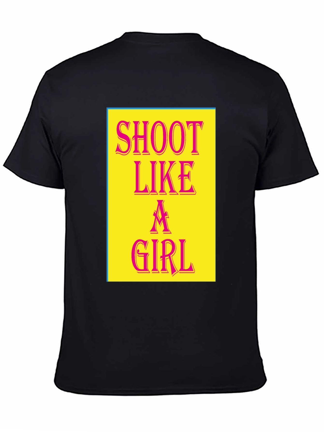 Shoot Like a Girl Black Graphic Tee