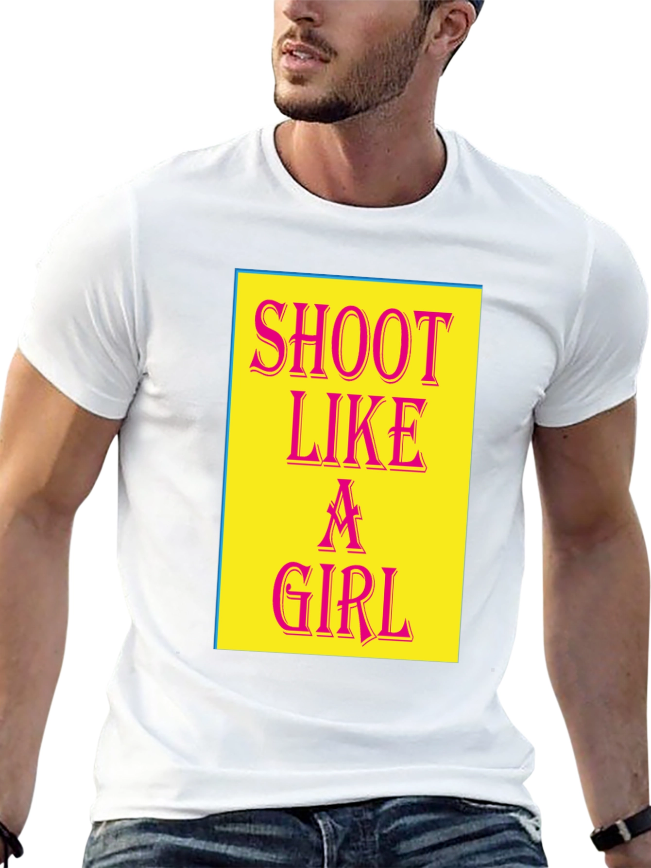 Shoot Like a Girl Black Graphic Tee