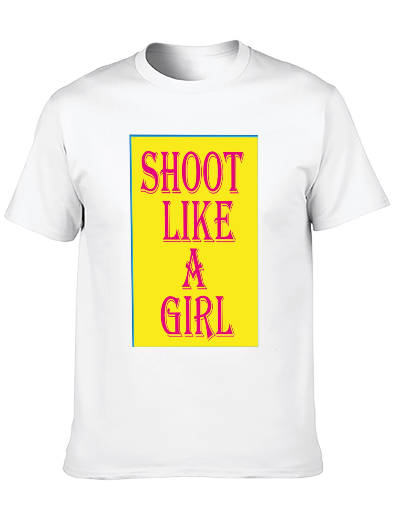 Shoot Like a Girl Black Graphic Tee