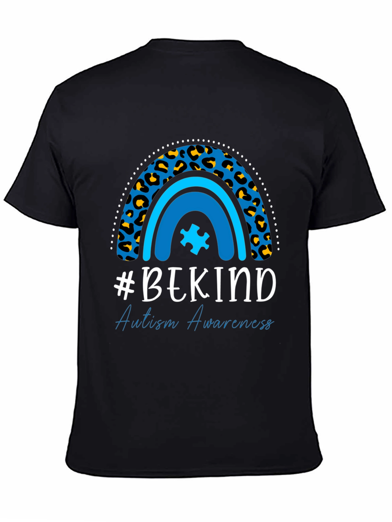 #BEKIND Autism Awareness Tee - Leopard Rainbow Shirt