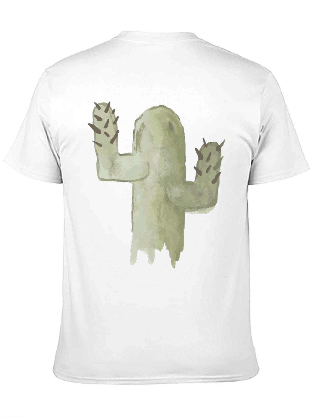 Cactus Graphic Tee - Black Cotton T-Shirt