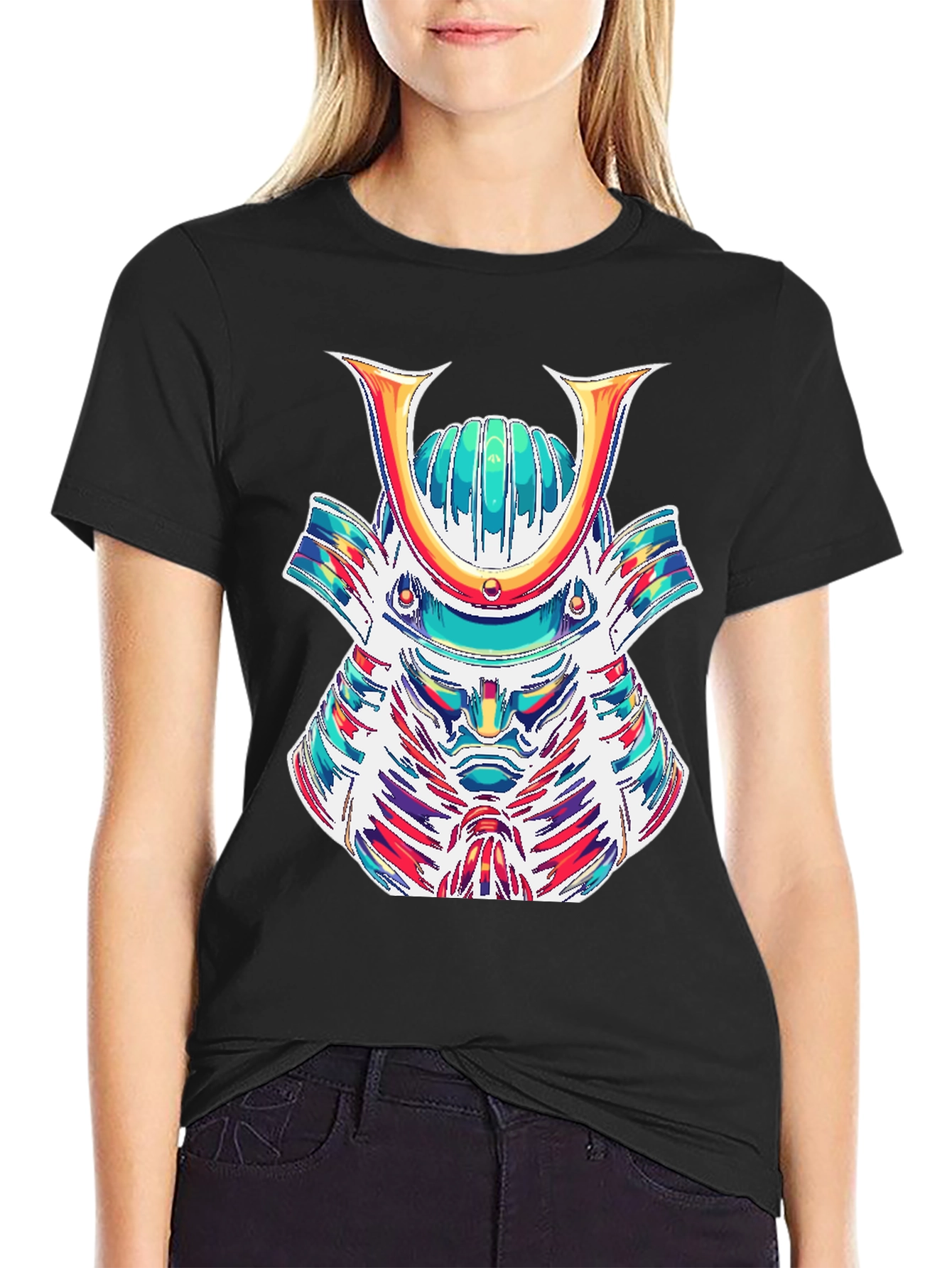 Samurai Graphic Tee - Bold Artistic Design