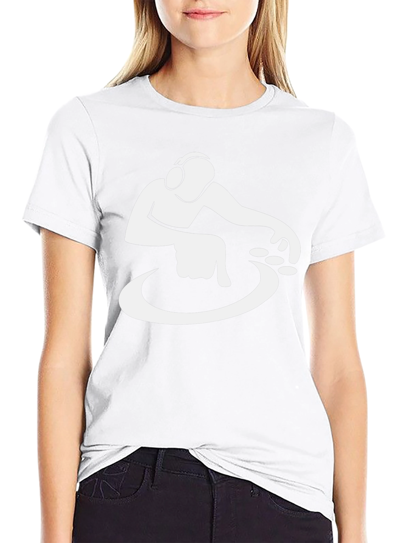 DJ Graphic T-Shirt - Black Cotton Blend