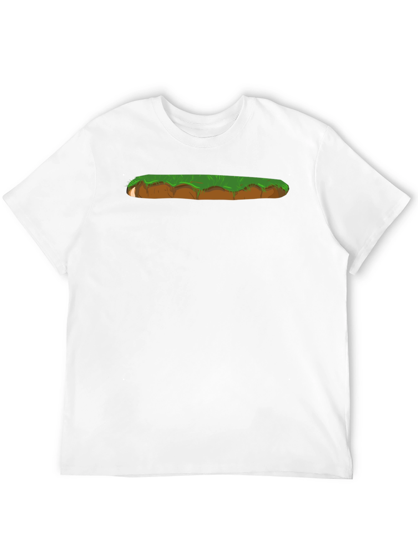 Cartoon Landscape Graphic Print Black T-Shirt