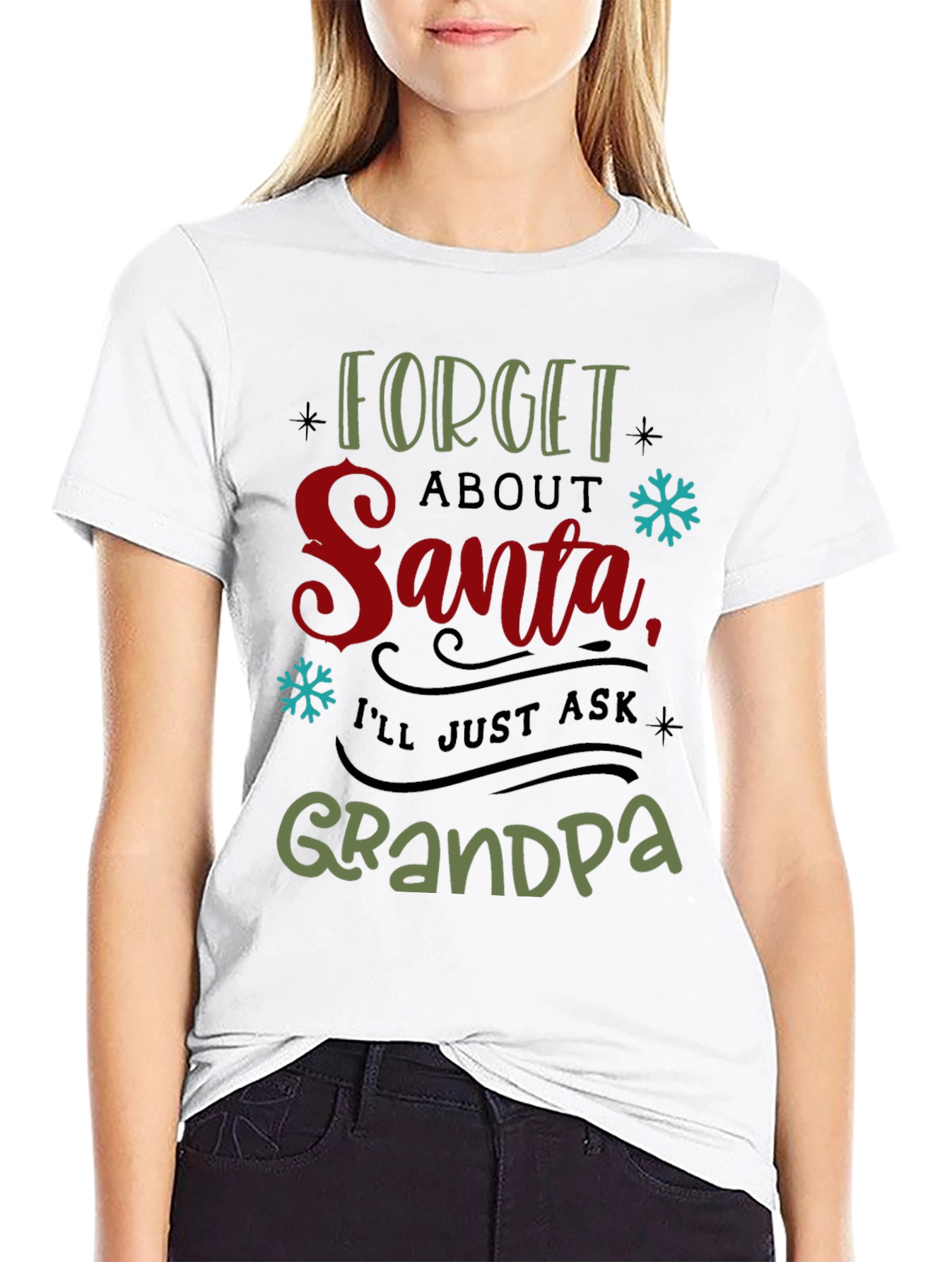 Forget Santa Ask Grandpa Christmas T-Shirt