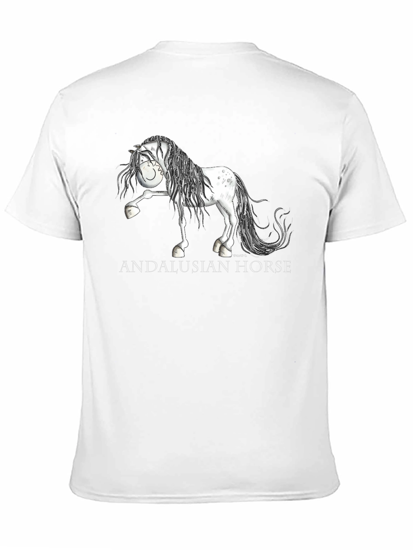 Andalusian Horse Graphic T-Shirt - Black