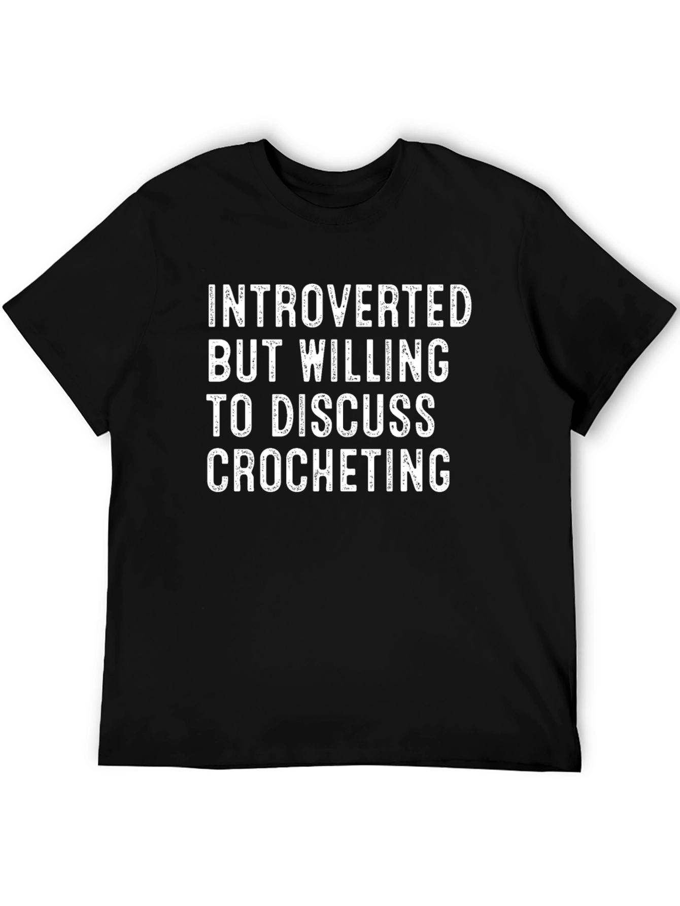 Introverted Crochet T-Shirt - Soft Cotton Tee