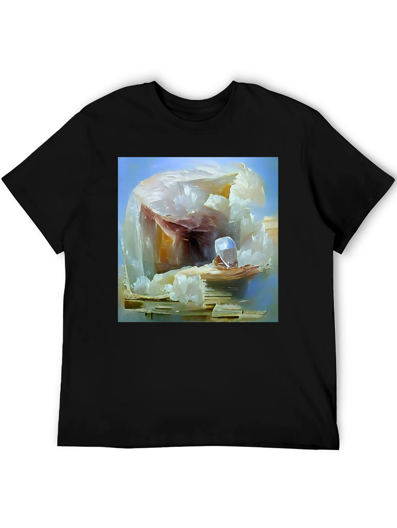 Abstract Ice Crystal Design Tee