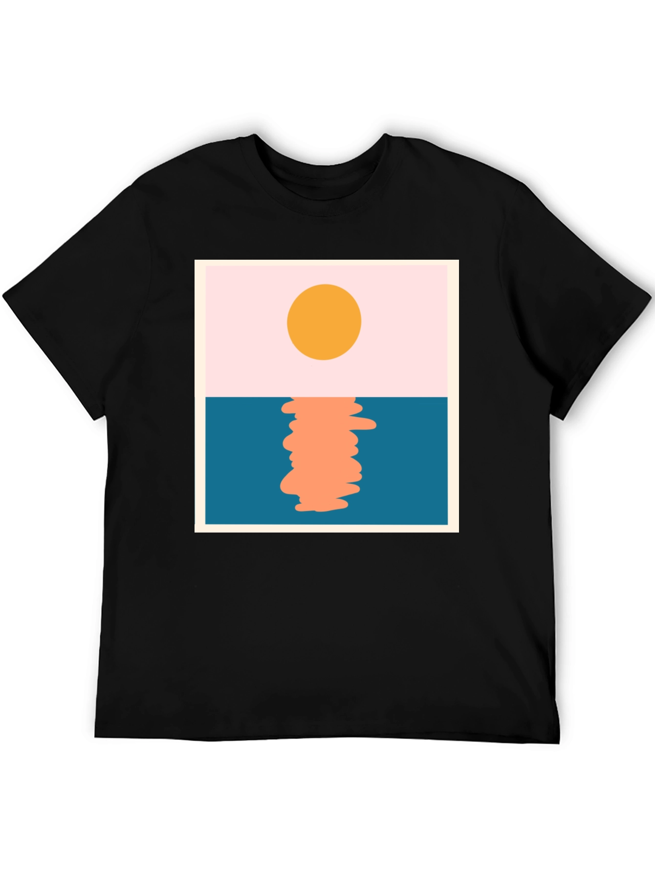 Sunset Graphic Tee - Minimalist Design