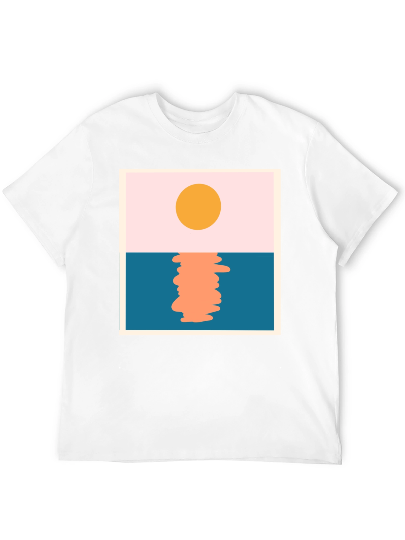 Sunset Graphic Tee - Minimalist Design