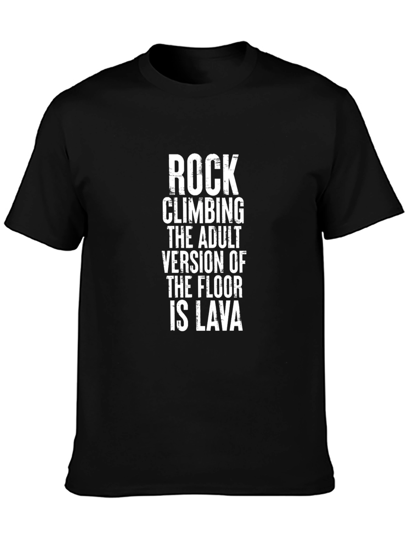 Rock Climbing Adult Version T-Shirt