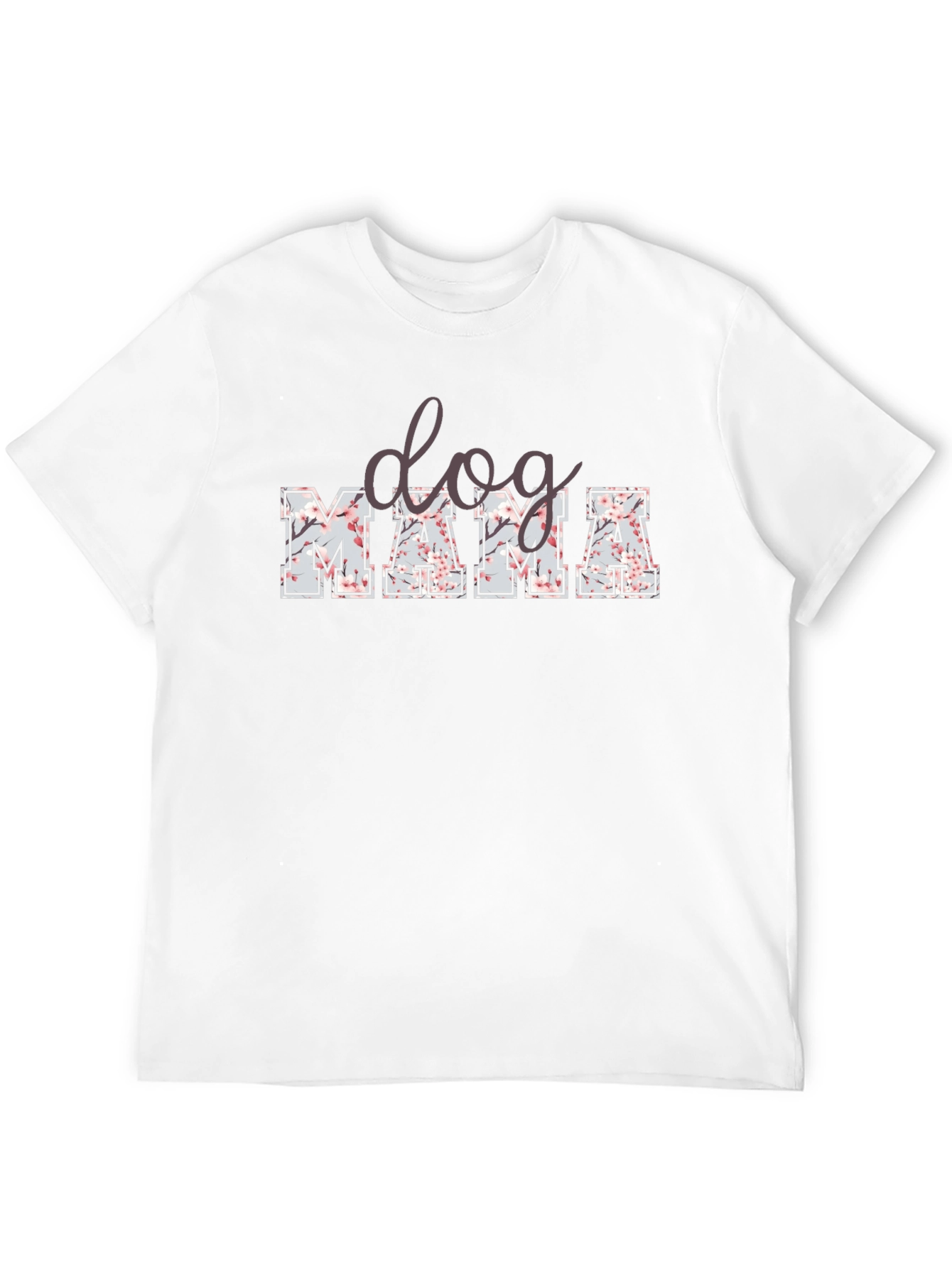 Dog Mama Floral Print T-Shirt