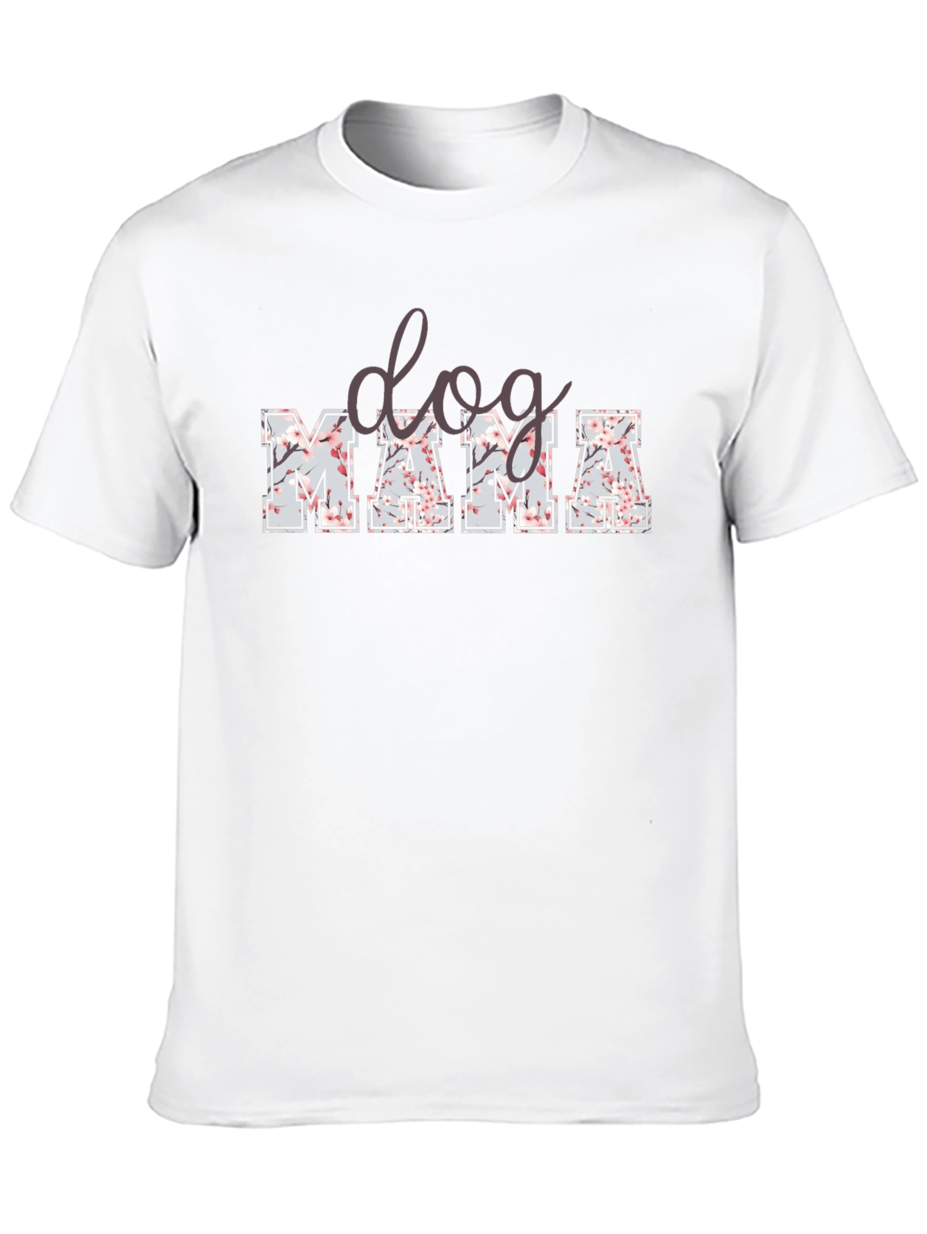Dog Mama Floral Print T-Shirt