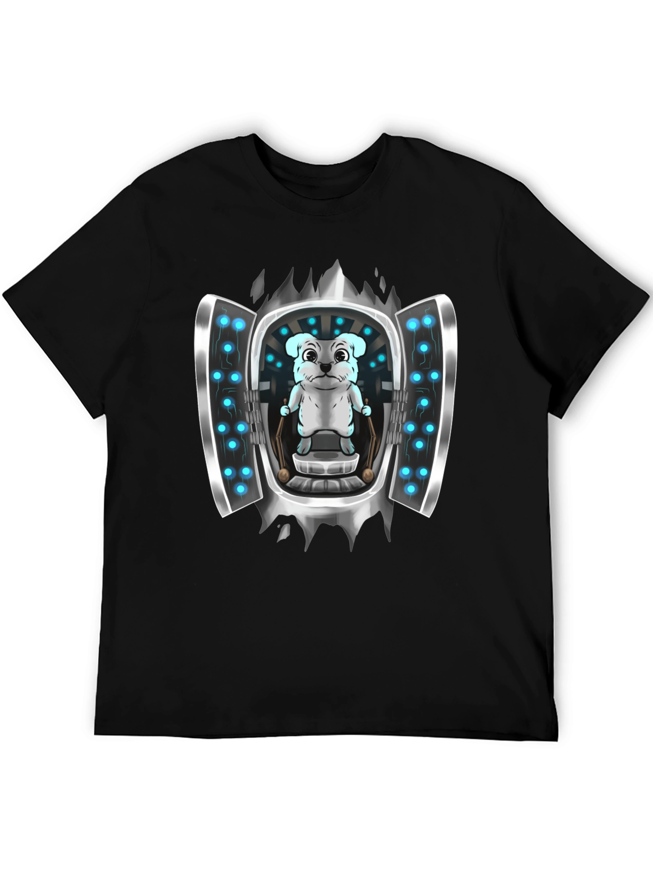 Sci-Fi Dog T-Shirt - Cool Graphic Tee