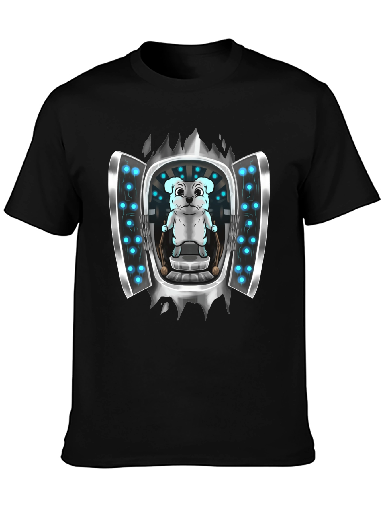 Sci-Fi Dog T-Shirt - Cool Graphic Tee