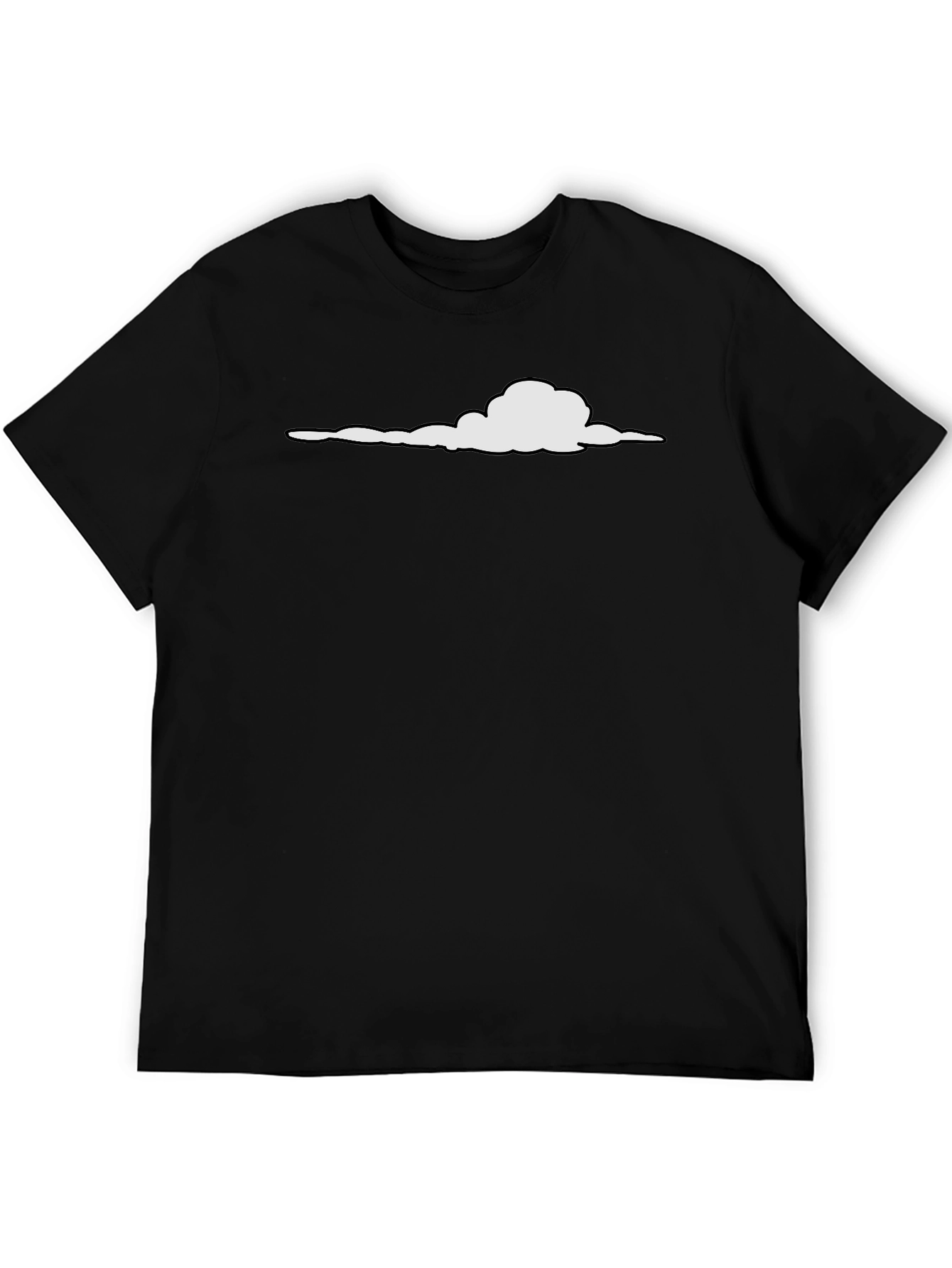 Black Cloud Graphic Tee - Casual Comfort