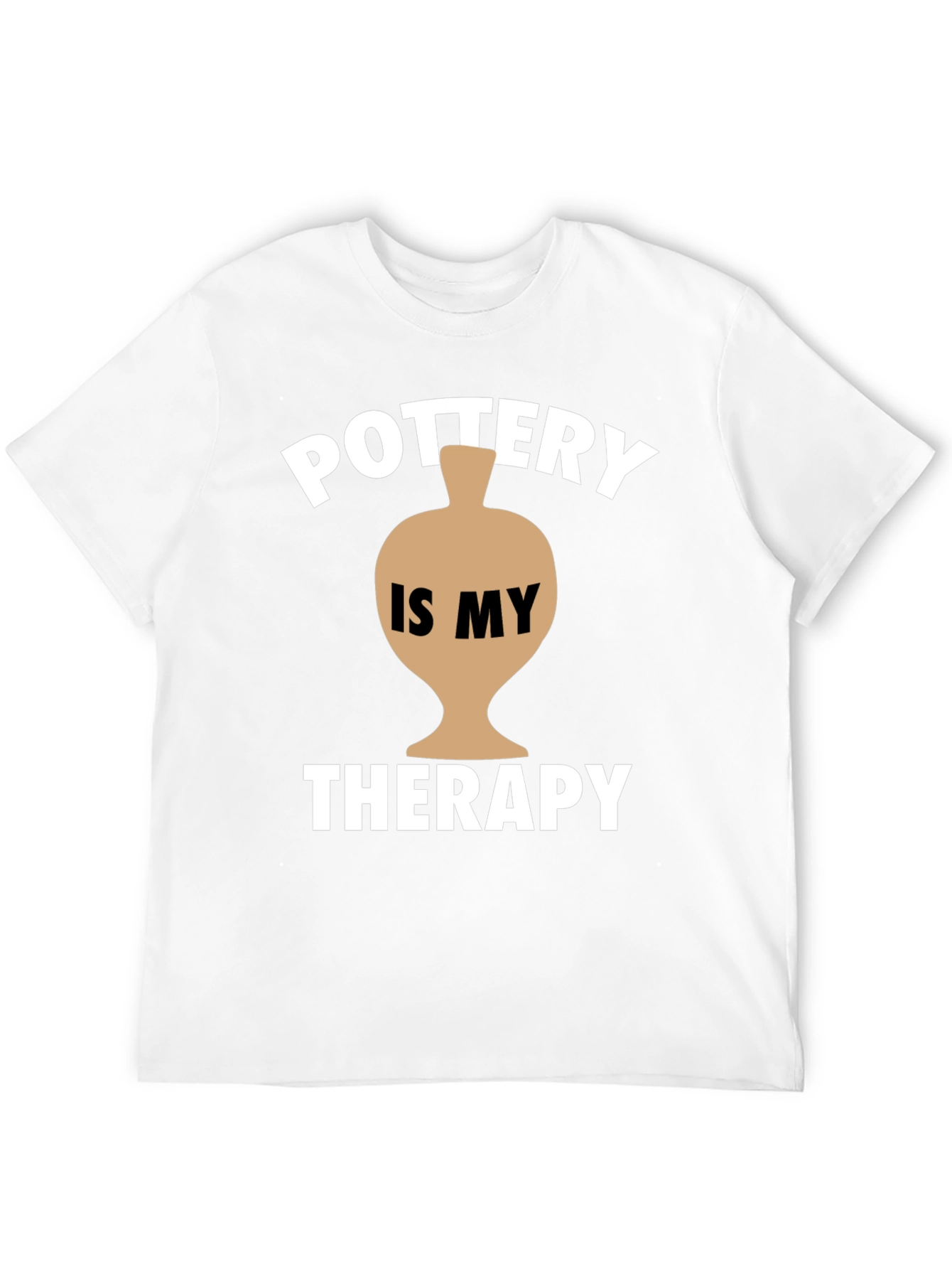 Pottery is My Therapy T-Shirt - Black