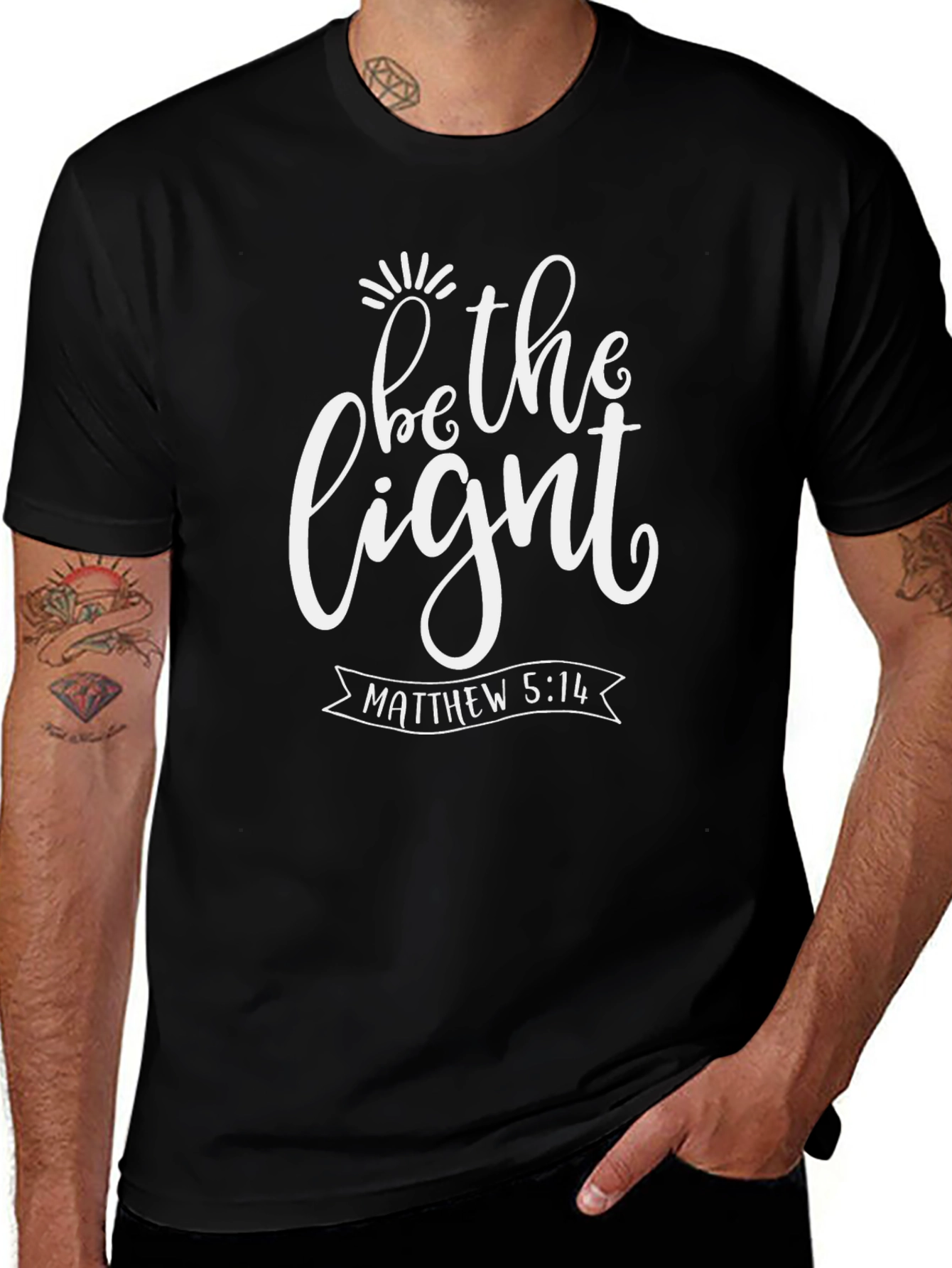 Be The Light Christian Graphic T-Shirt