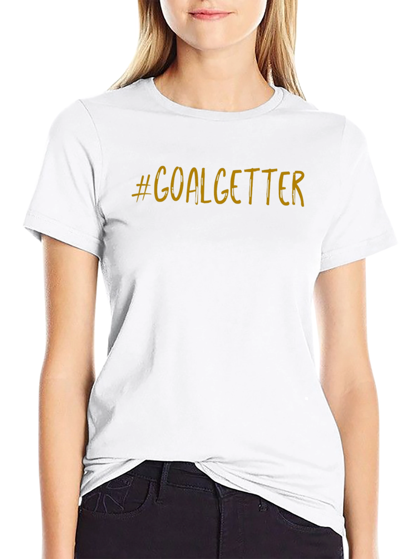 #Goalgetter Black Graphic T-Shirt