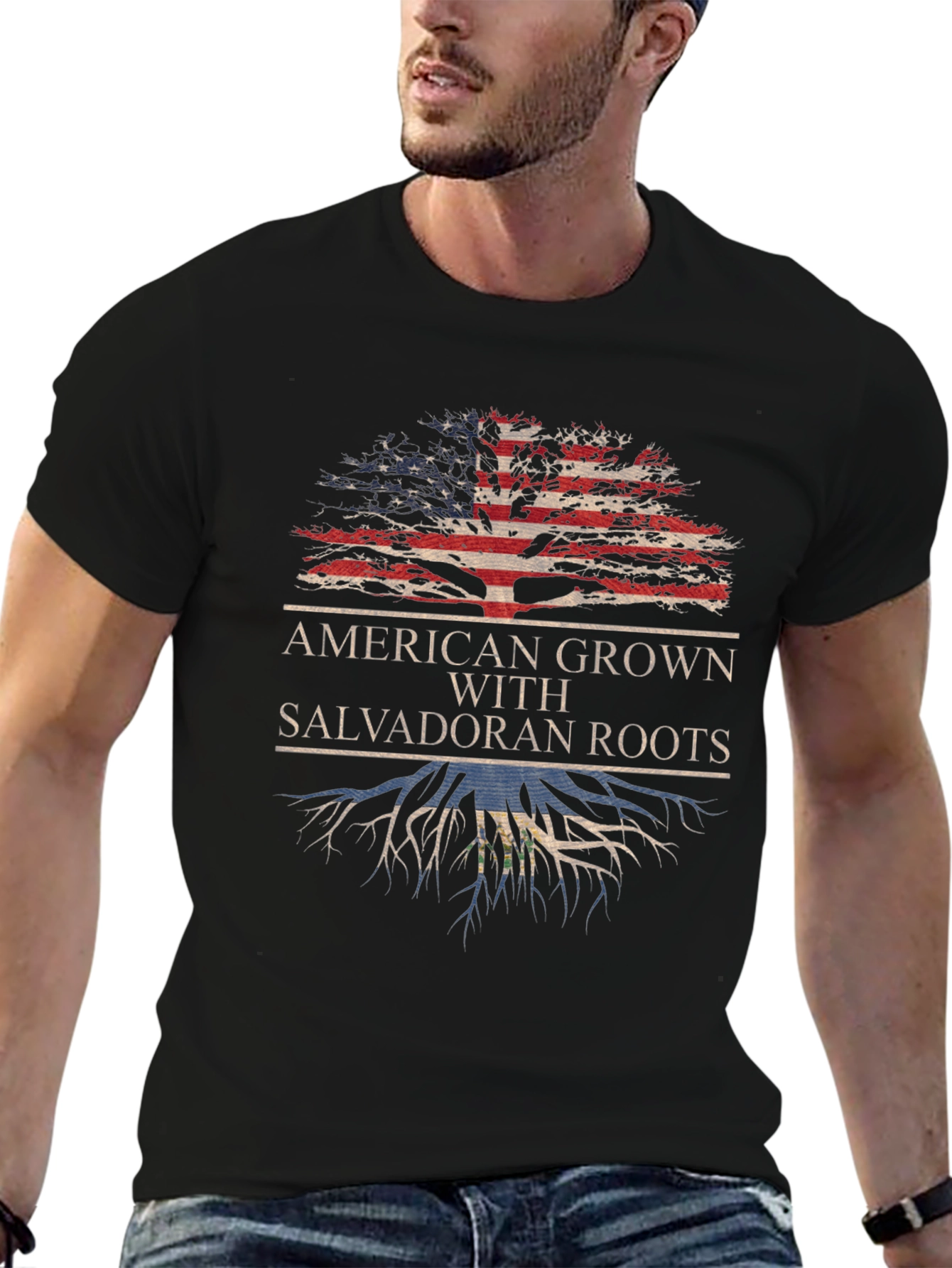 American Grown Salvadoran Roots T-Shirt