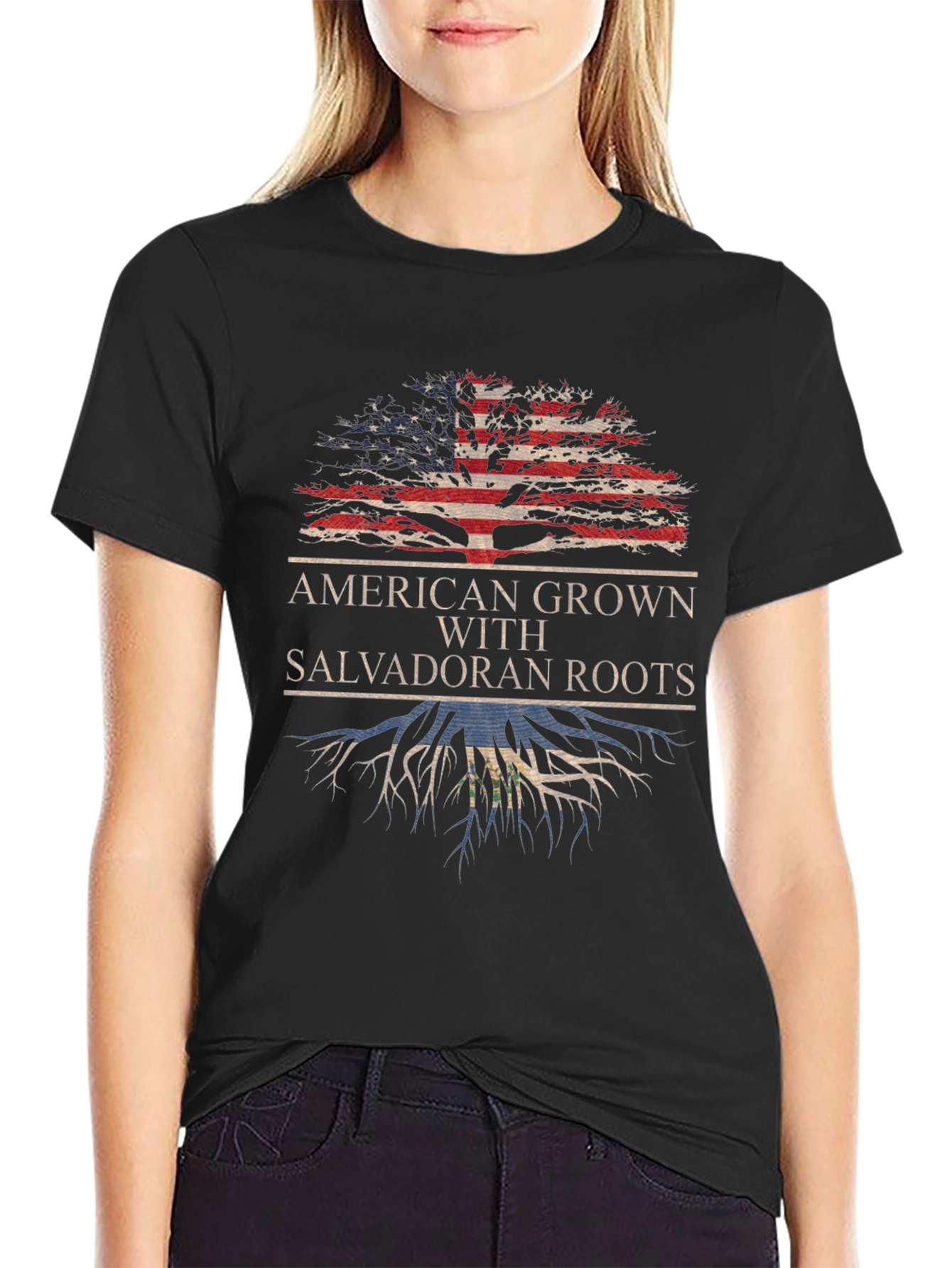American Grown Salvadoran Roots T-Shirt