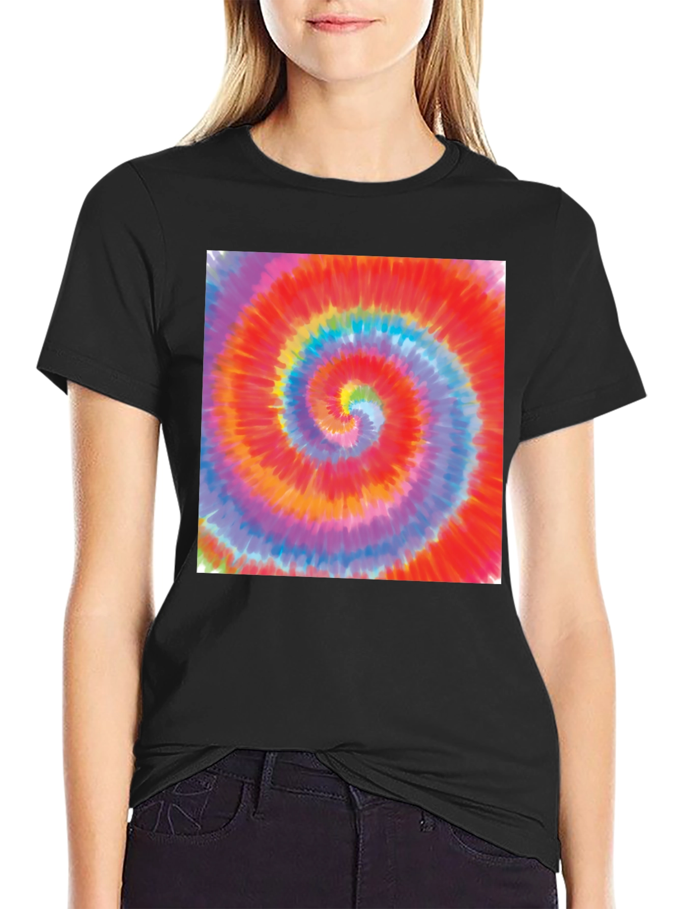 Psychedelic Swirl Tee - Retro Style Comfort
