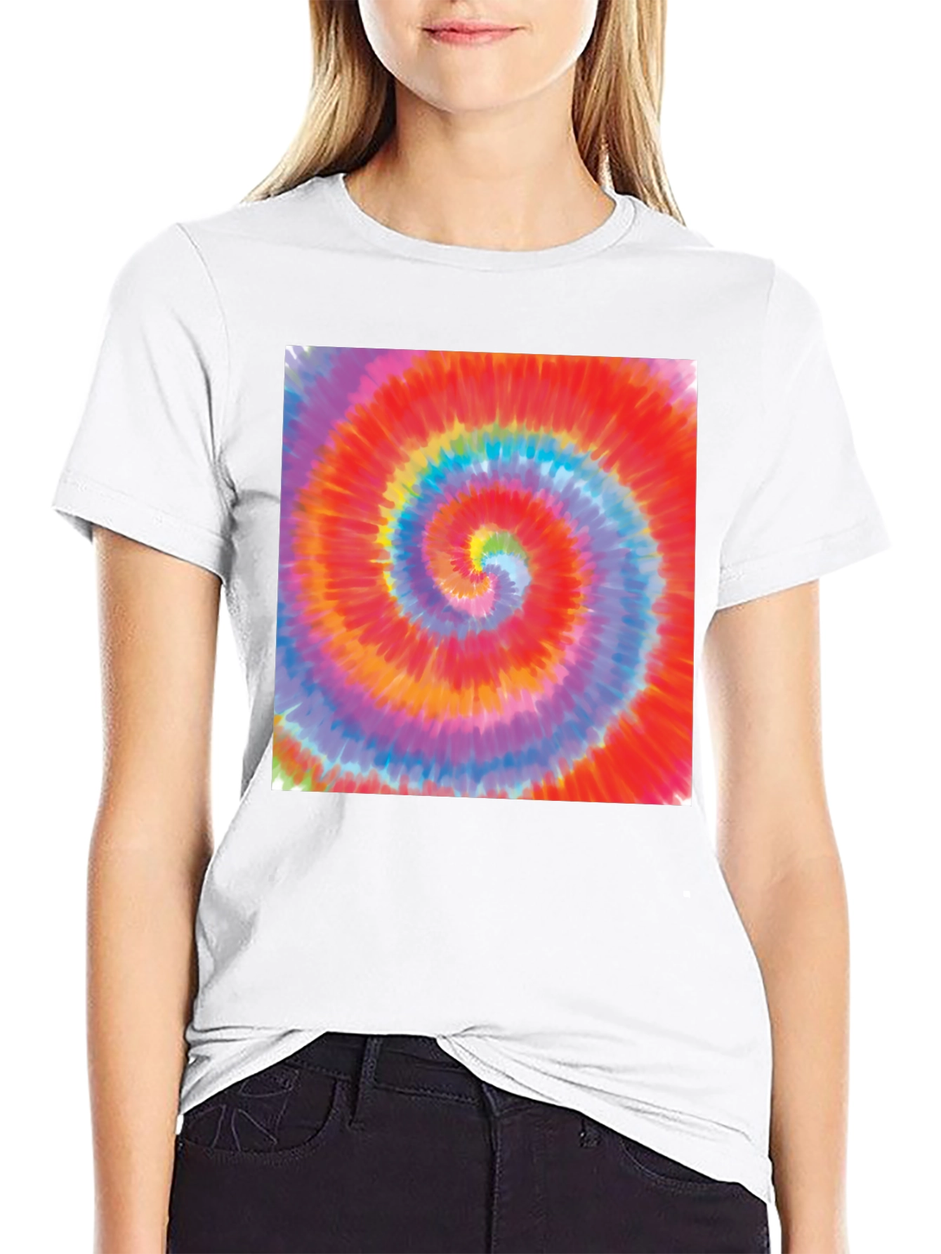 Psychedelic Swirl Tee - Retro Style Comfort
