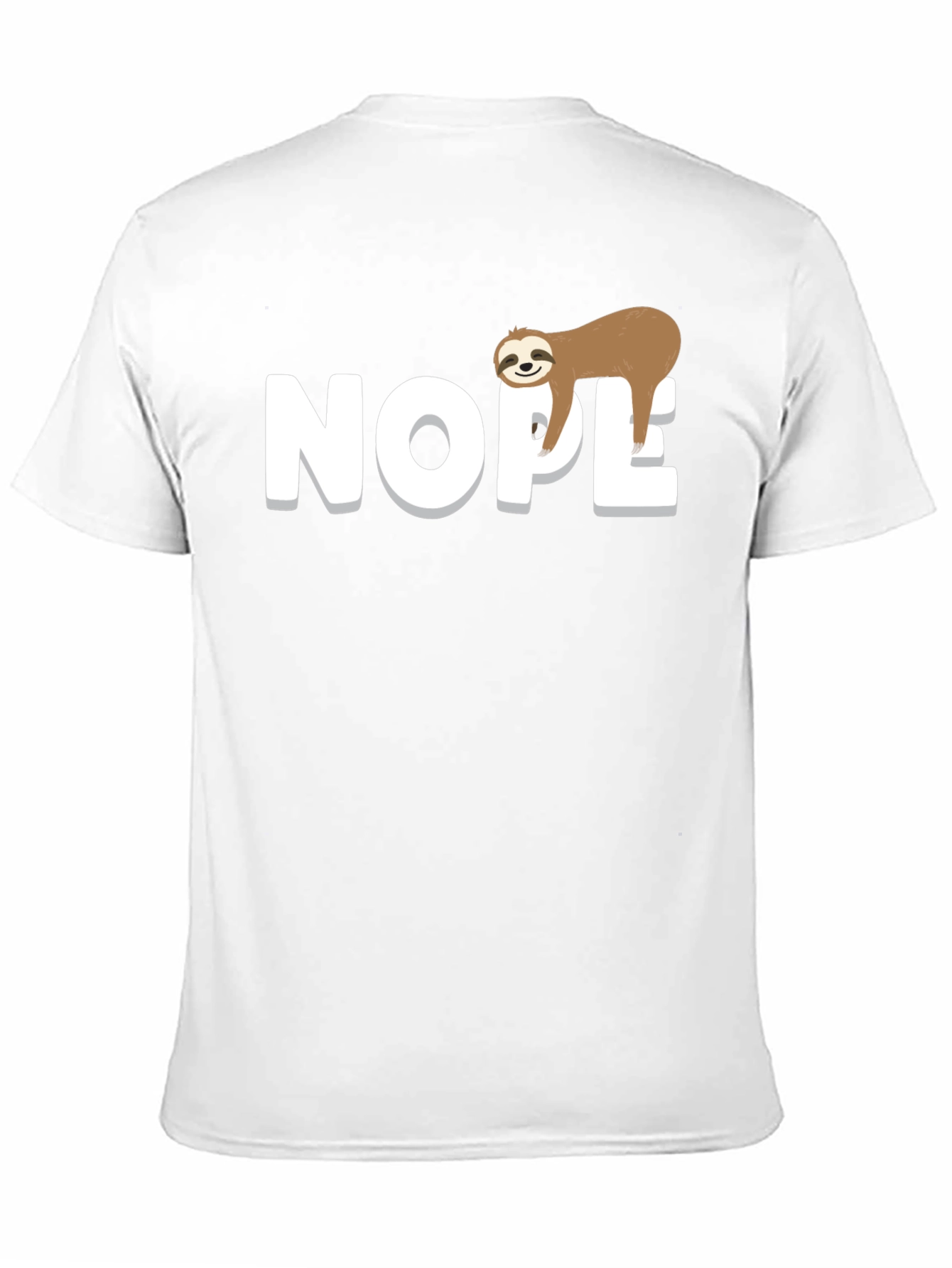 Nope Sloth Graphic Tee - Relaxed Fit