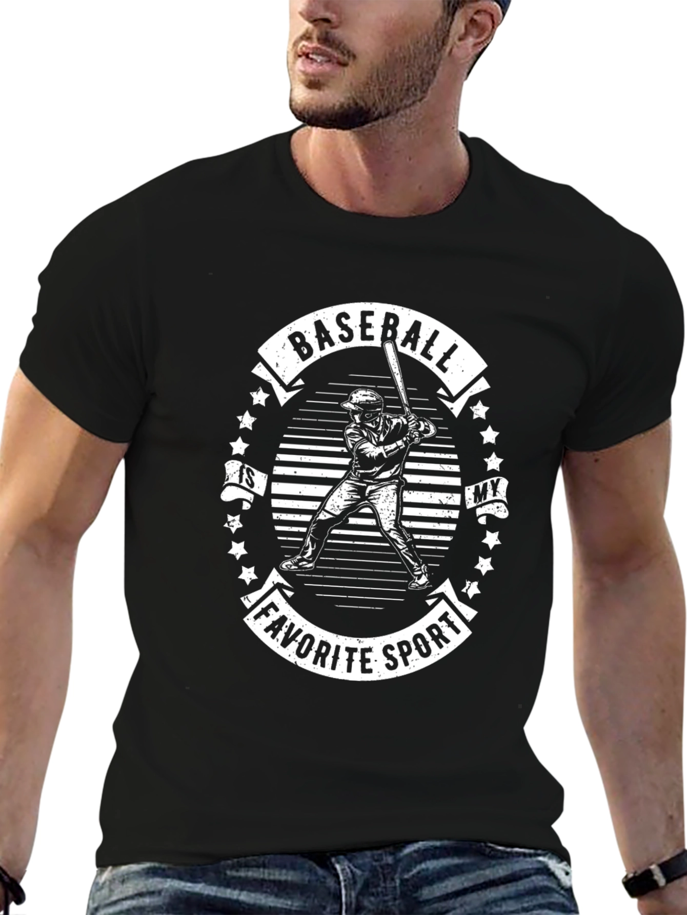 Baseball Is My Favorite Sport Graphic Tee