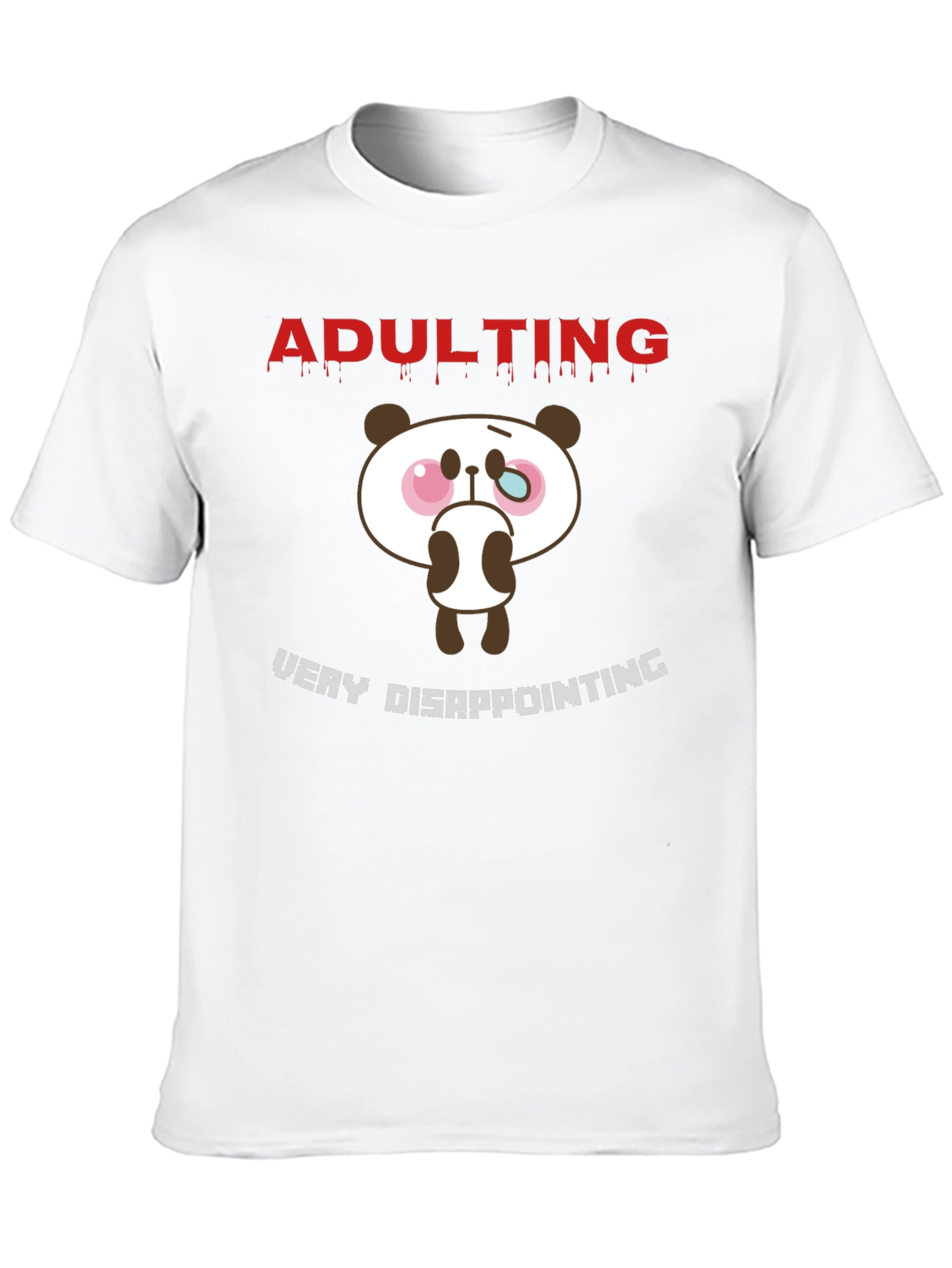 Adulting Disappointing Panda Graphic Tee